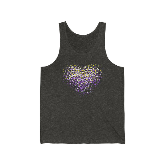 Unisex Nonbinary Graffiti Heart Tank Top - The Inclusive Collective