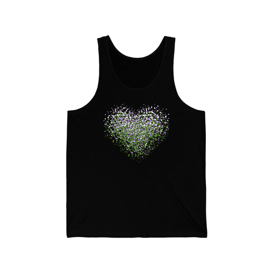 Unisex Genderqueer Graffiti Heart Tank Top - The Inclusive Collective