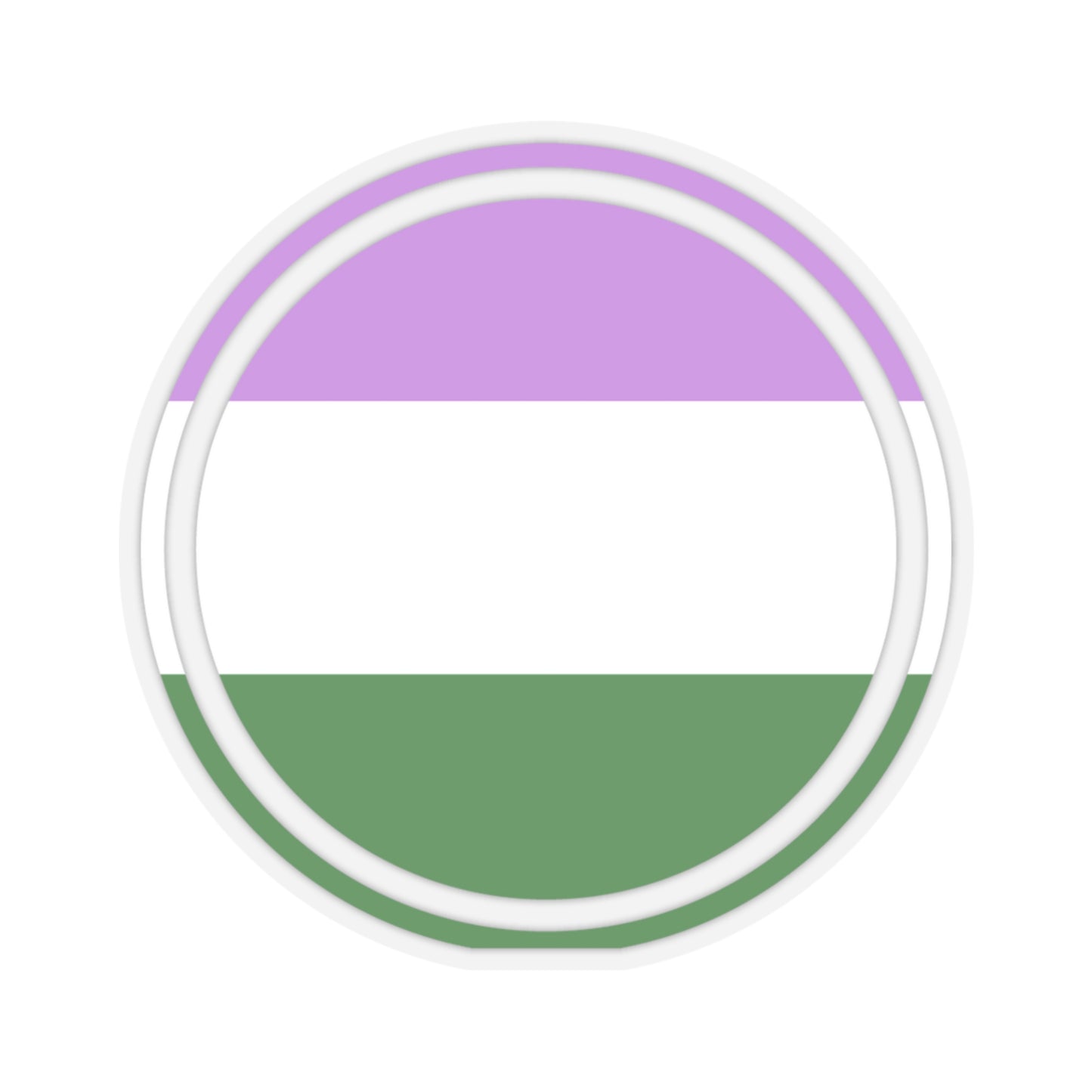 Genderqueer Pride Sticker - The Inclusive Collective