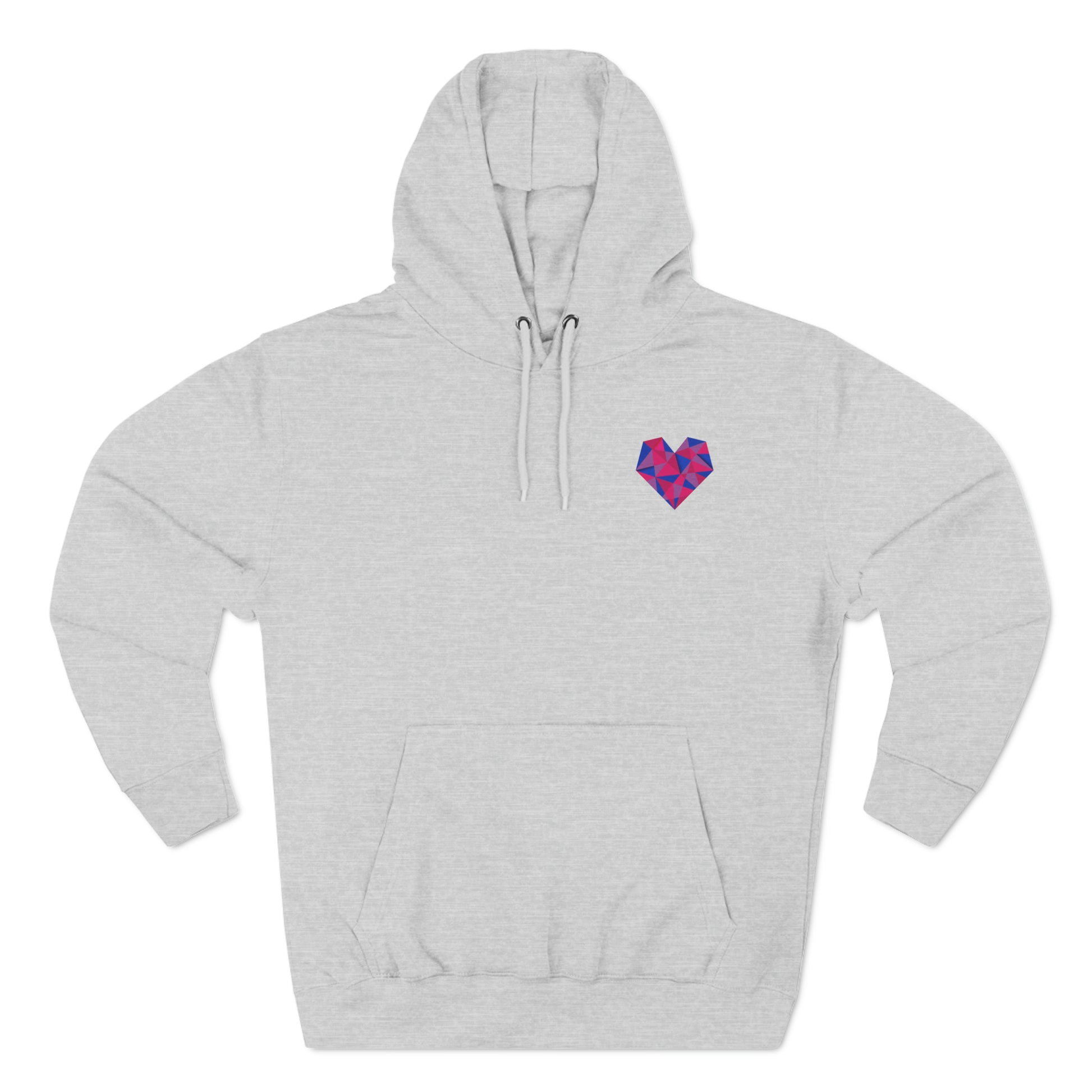 Geometric Bi Heart Hoodie - The Inclusive Collective