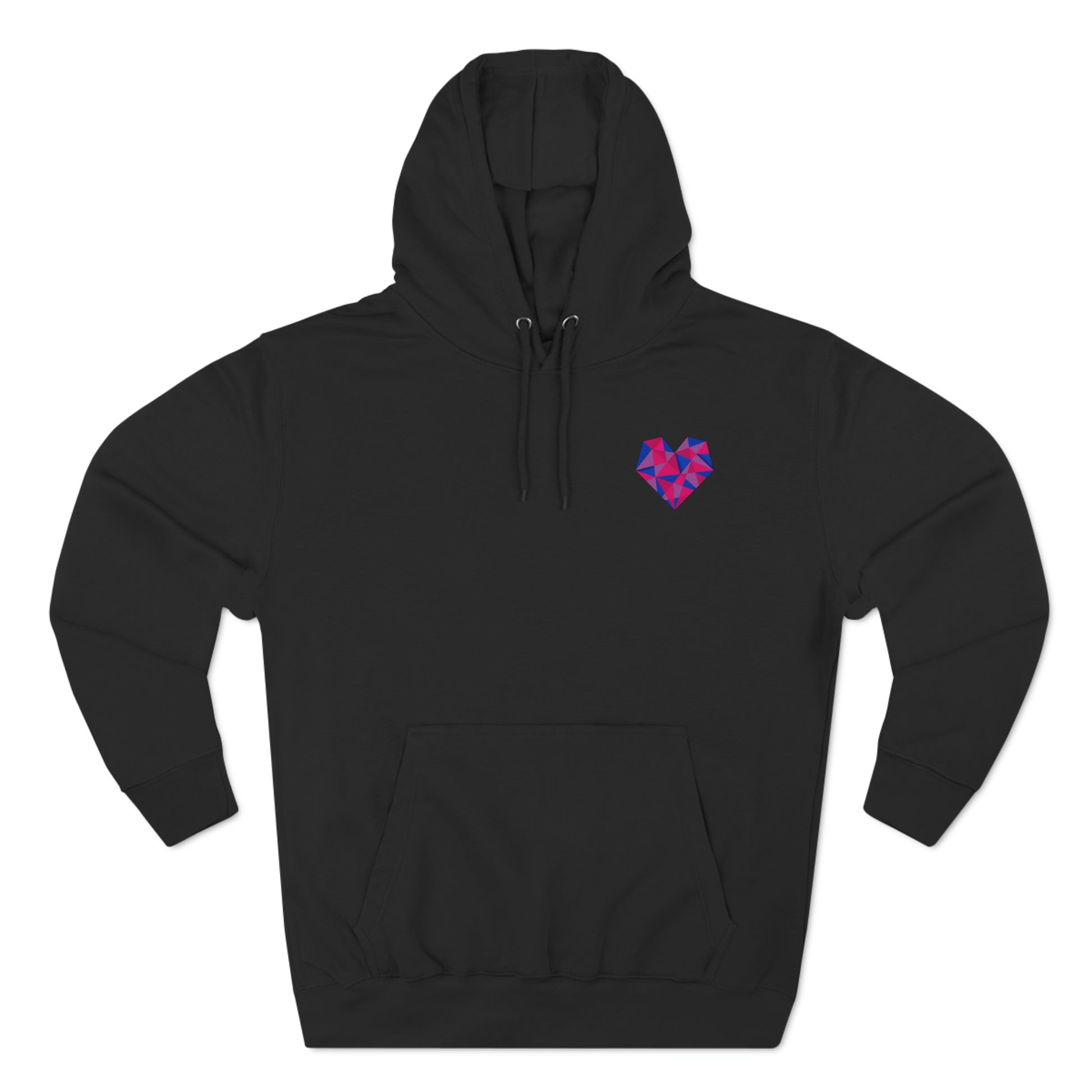 Geometric Bi Heart Hoodie - The Inclusive Collective