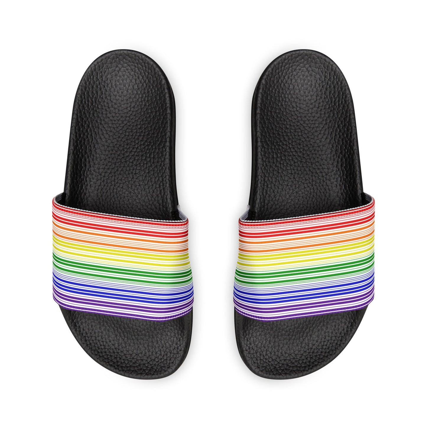 Youth Rainbow Barcode Slide Sandals