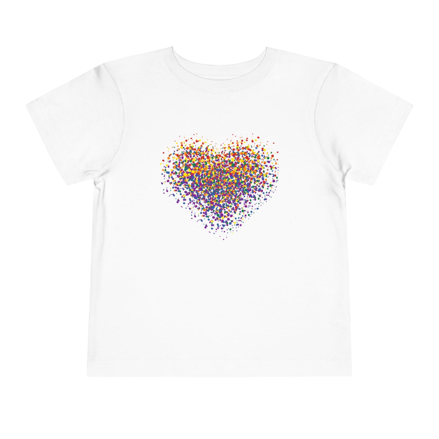 Toddler Short Sleeve Graffiti Heart Tee