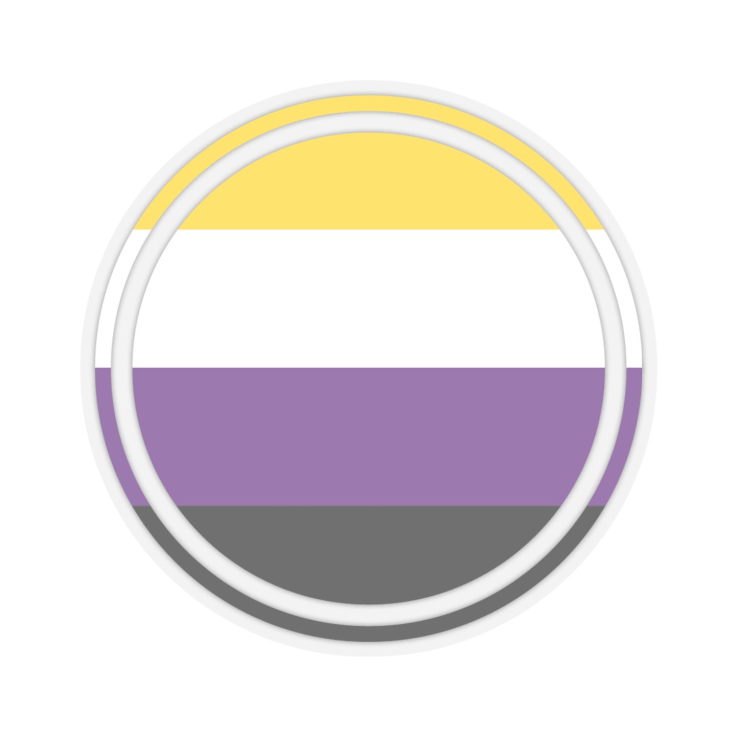 Nonbinary Pride Sticker - The Inclusive Collective