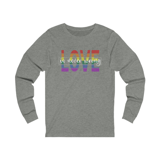Love is Never Wrong Long Sleeve Tee - The Inclusive Collective