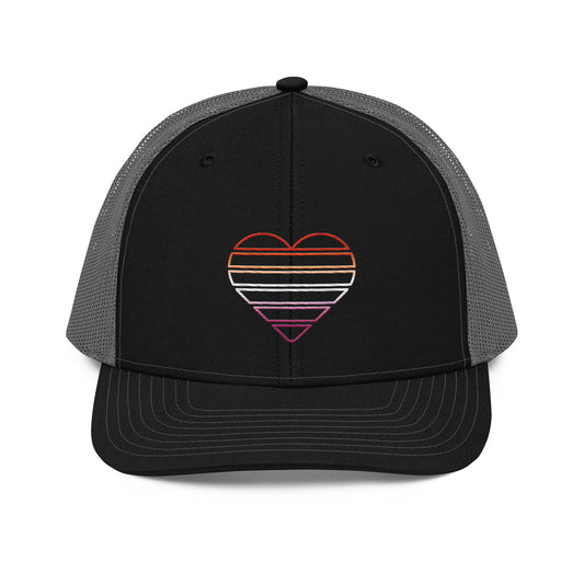 Lesbian Heart Trucker Hat