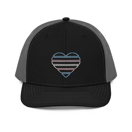 Trans Heart Trucker Hat