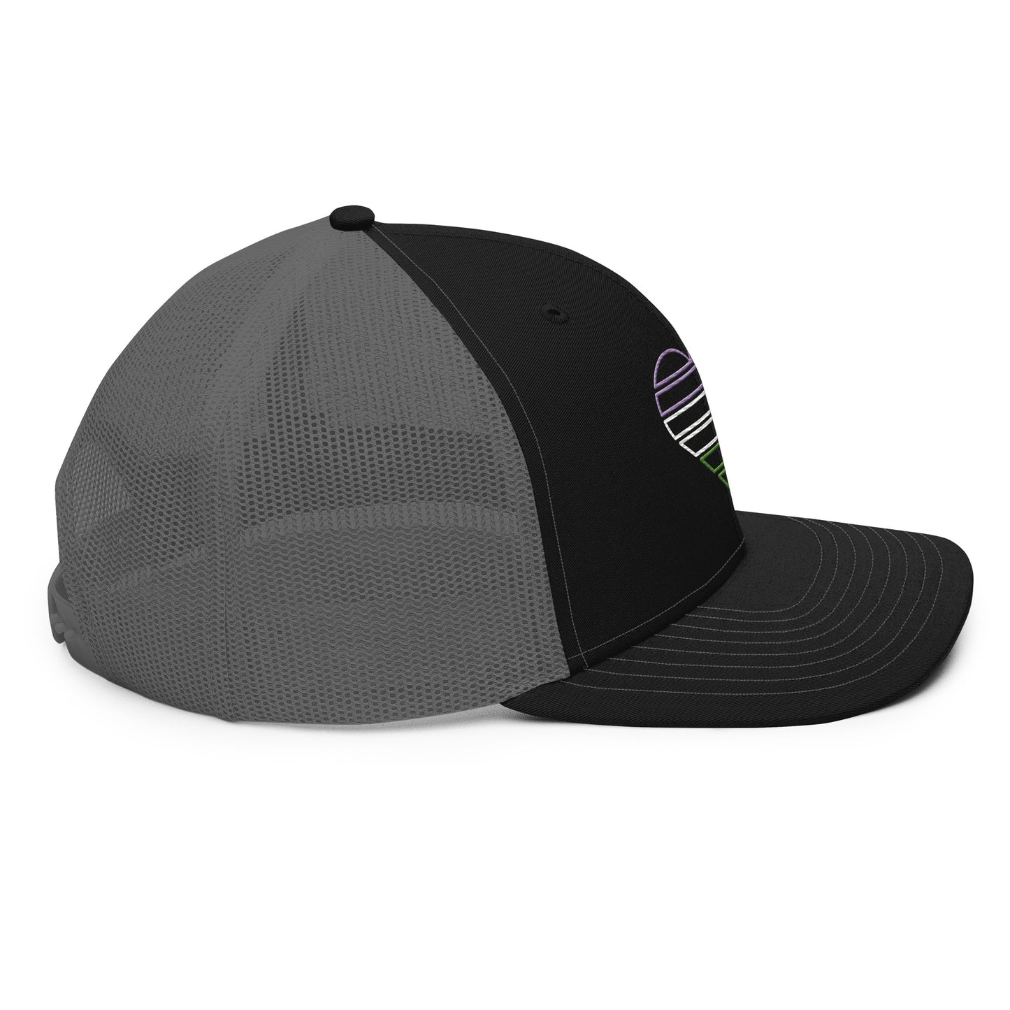 Genderqueer Heart Trucker Hat