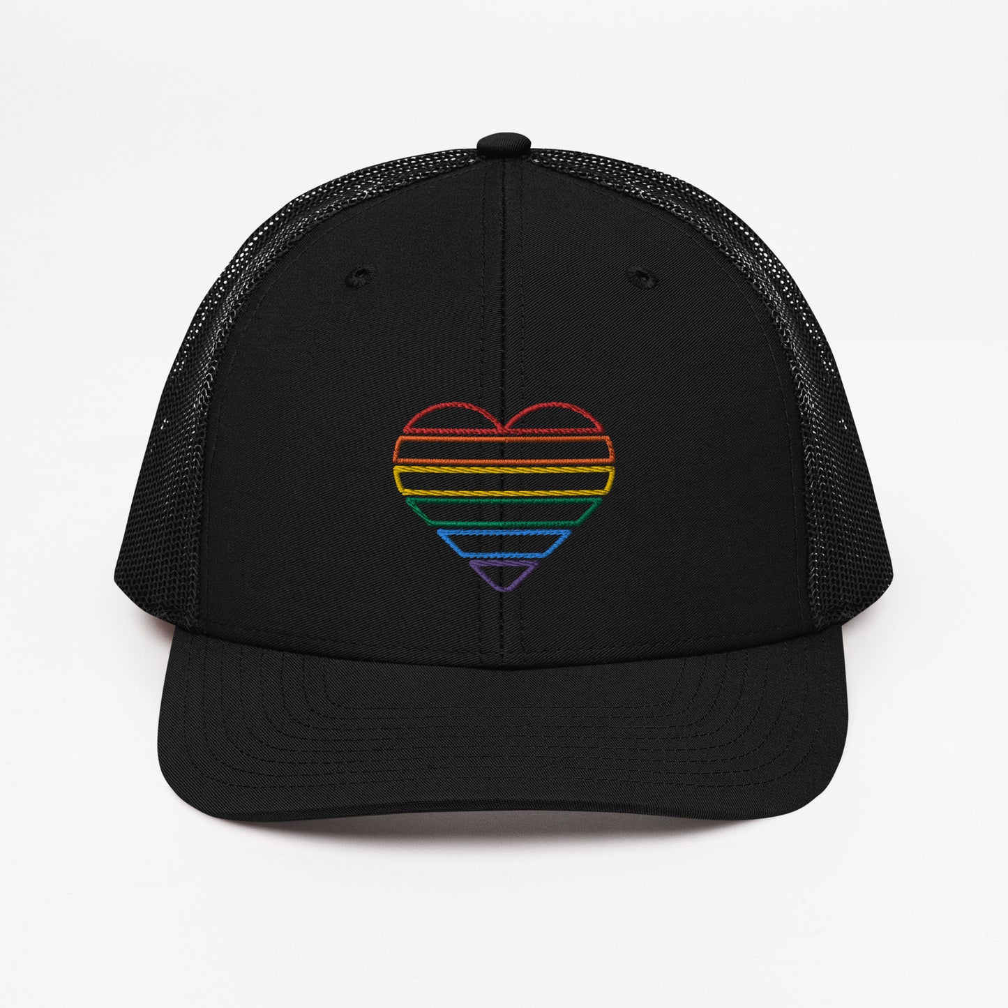 Rainbow Heart Trucker Hat