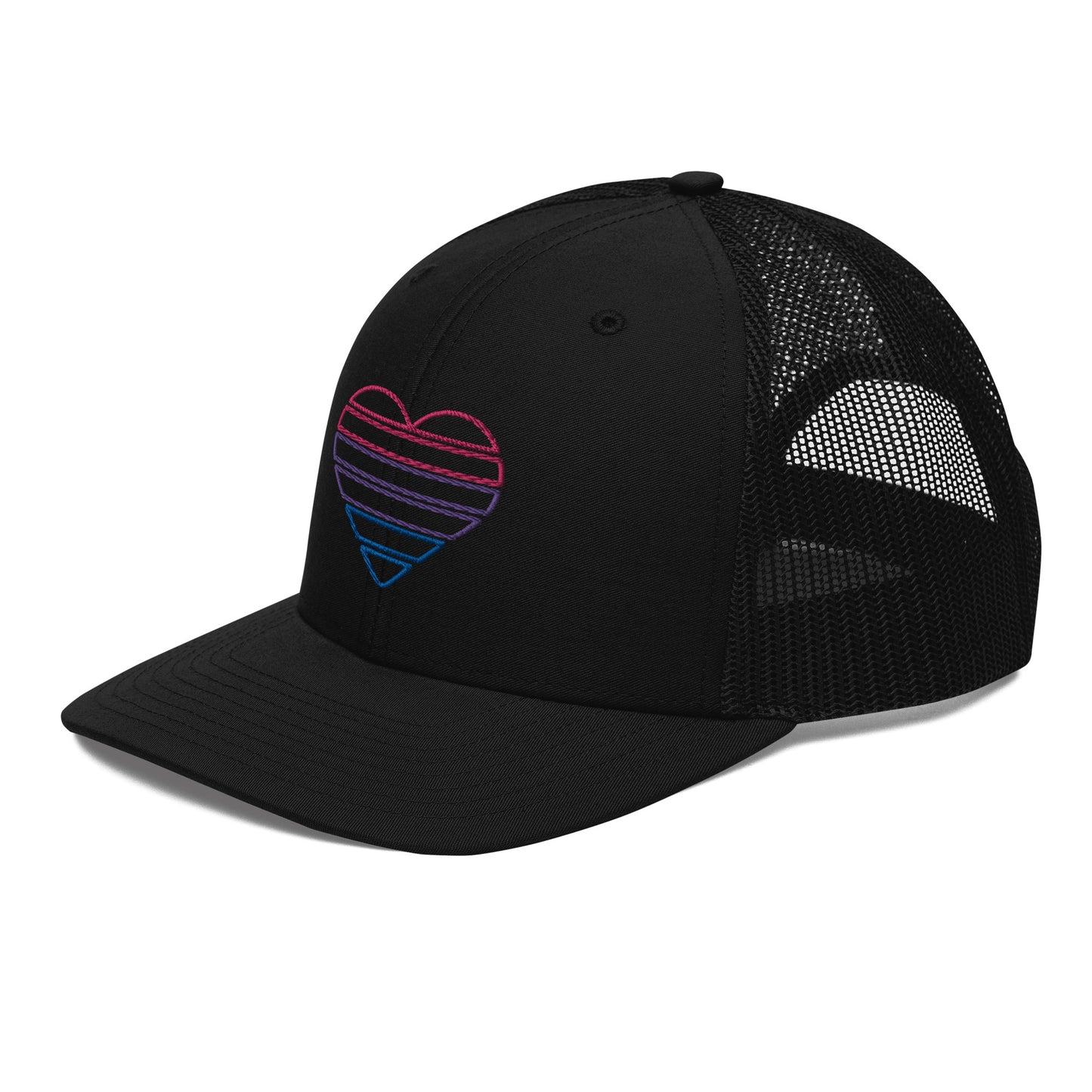 Bi Heart Trucker Hat