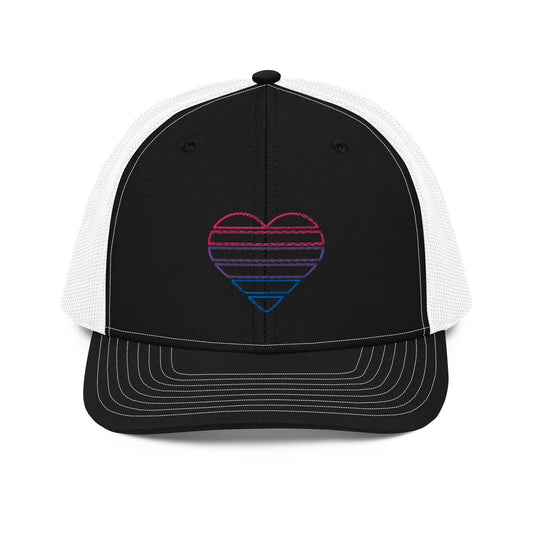 Bi Heart Trucker Hat