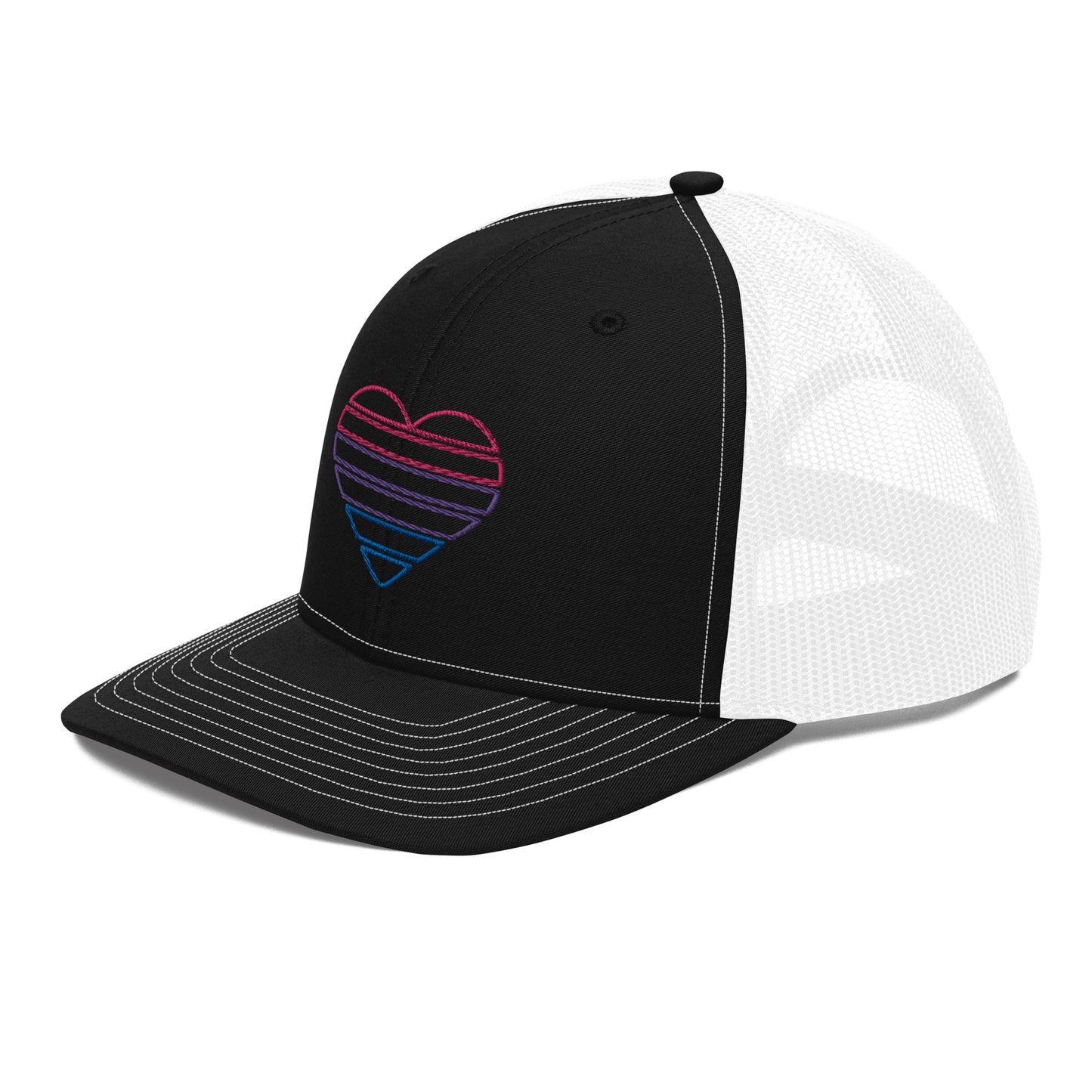 Bi Heart Trucker Hat