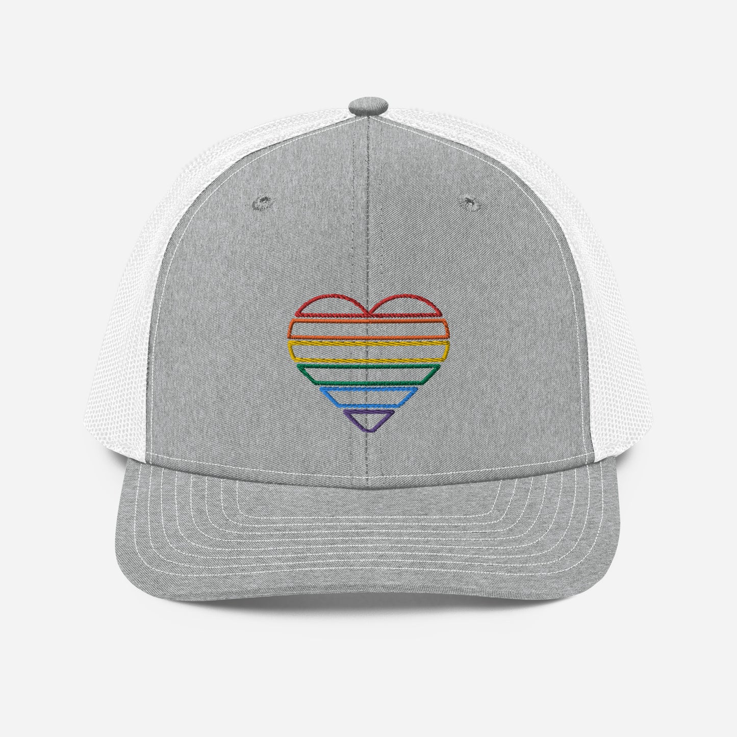 Rainbow Heart Trucker Hat