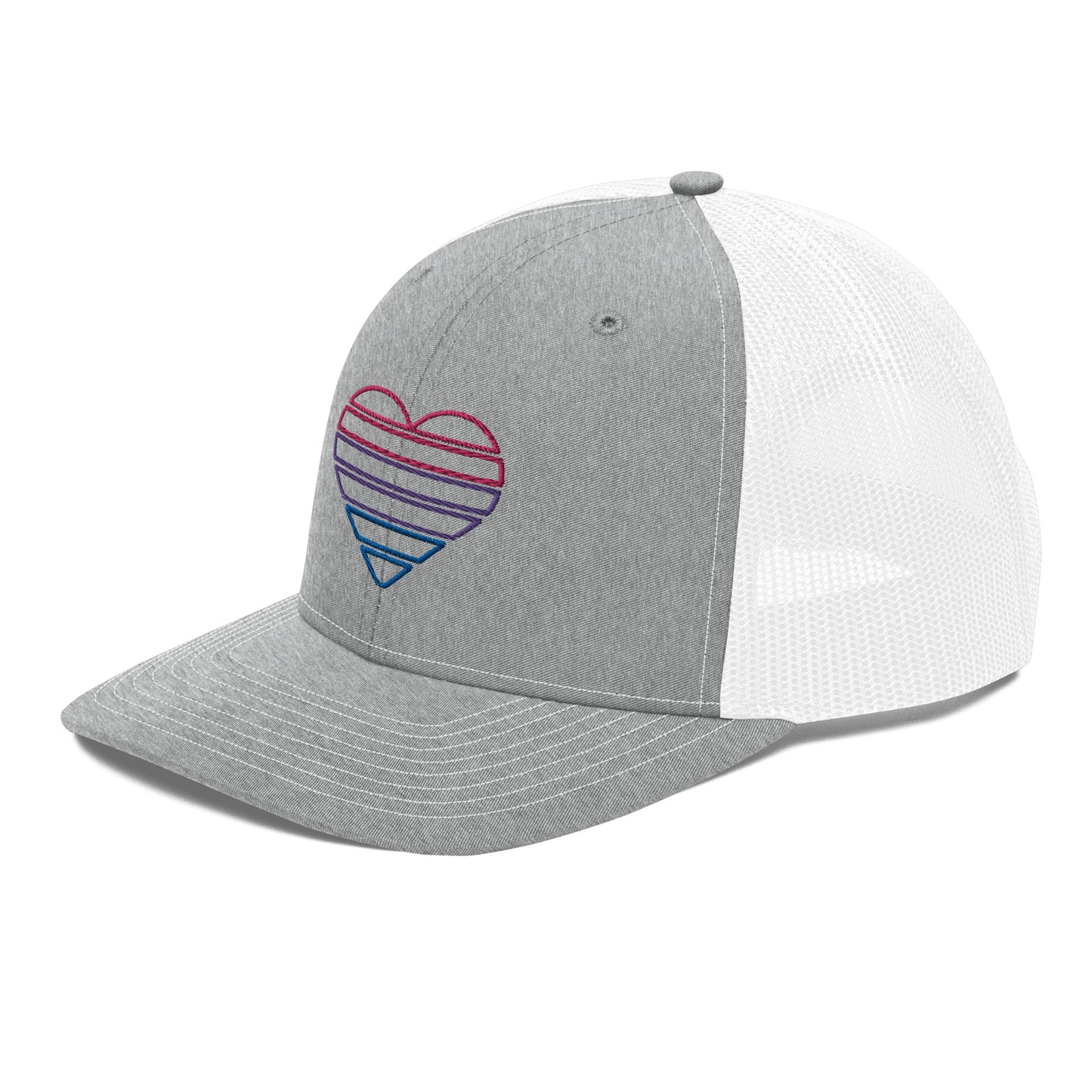 Bi Heart Trucker Hat