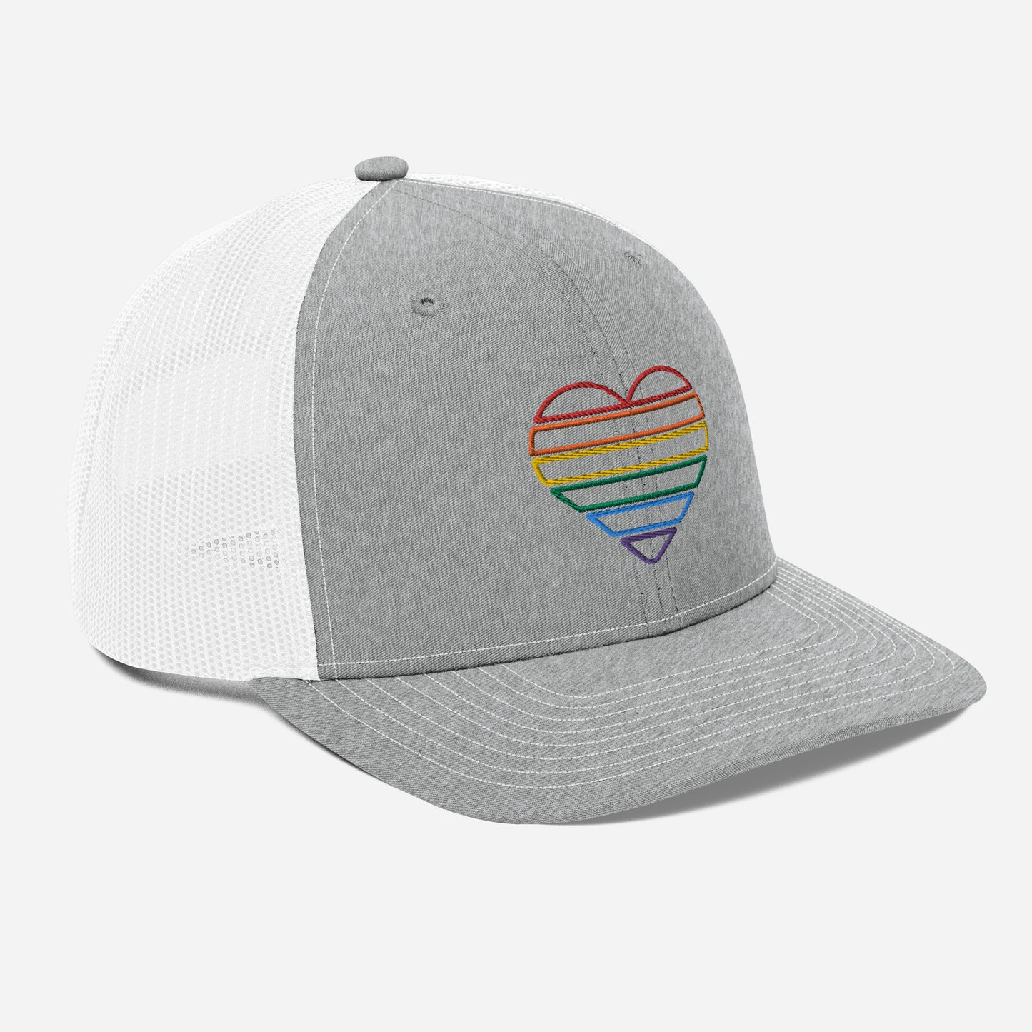 Rainbow Heart Trucker Hat