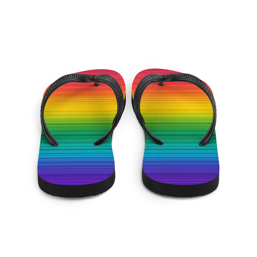Rainbow Gradient Flip Flops - The Inclusive Collective