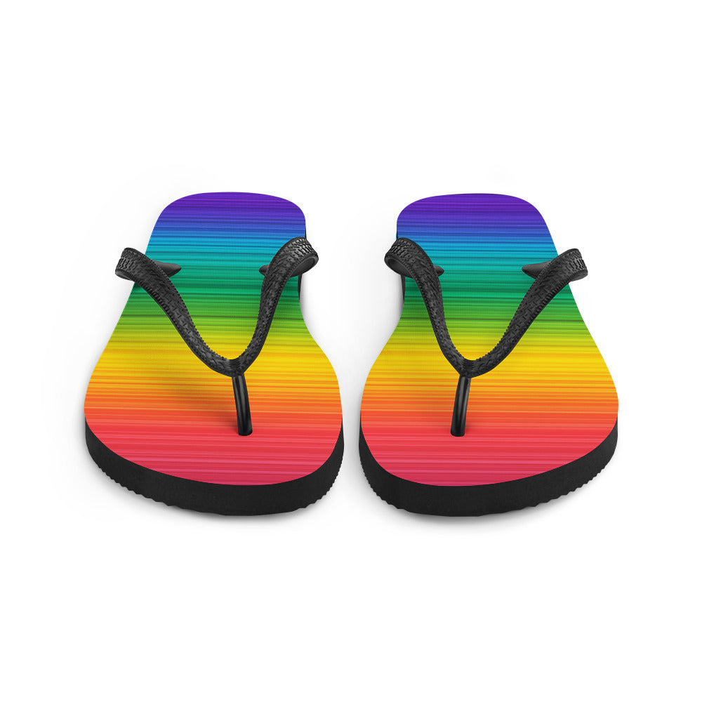 Rainbow Gradient Flip Flops - The Inclusive Collective