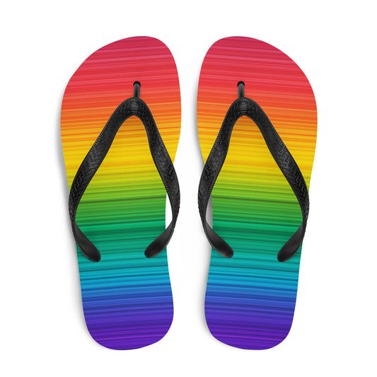 Rainbow Gradient Flip Flops - The Inclusive Collective
