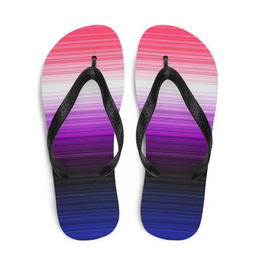 Genderfluid Gradient Flip Flops - The Inclusive Collective