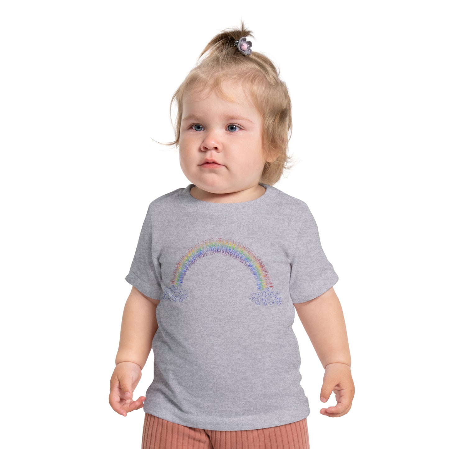 Baby Rainbow with Clouds Short Sleeve T-Shirt