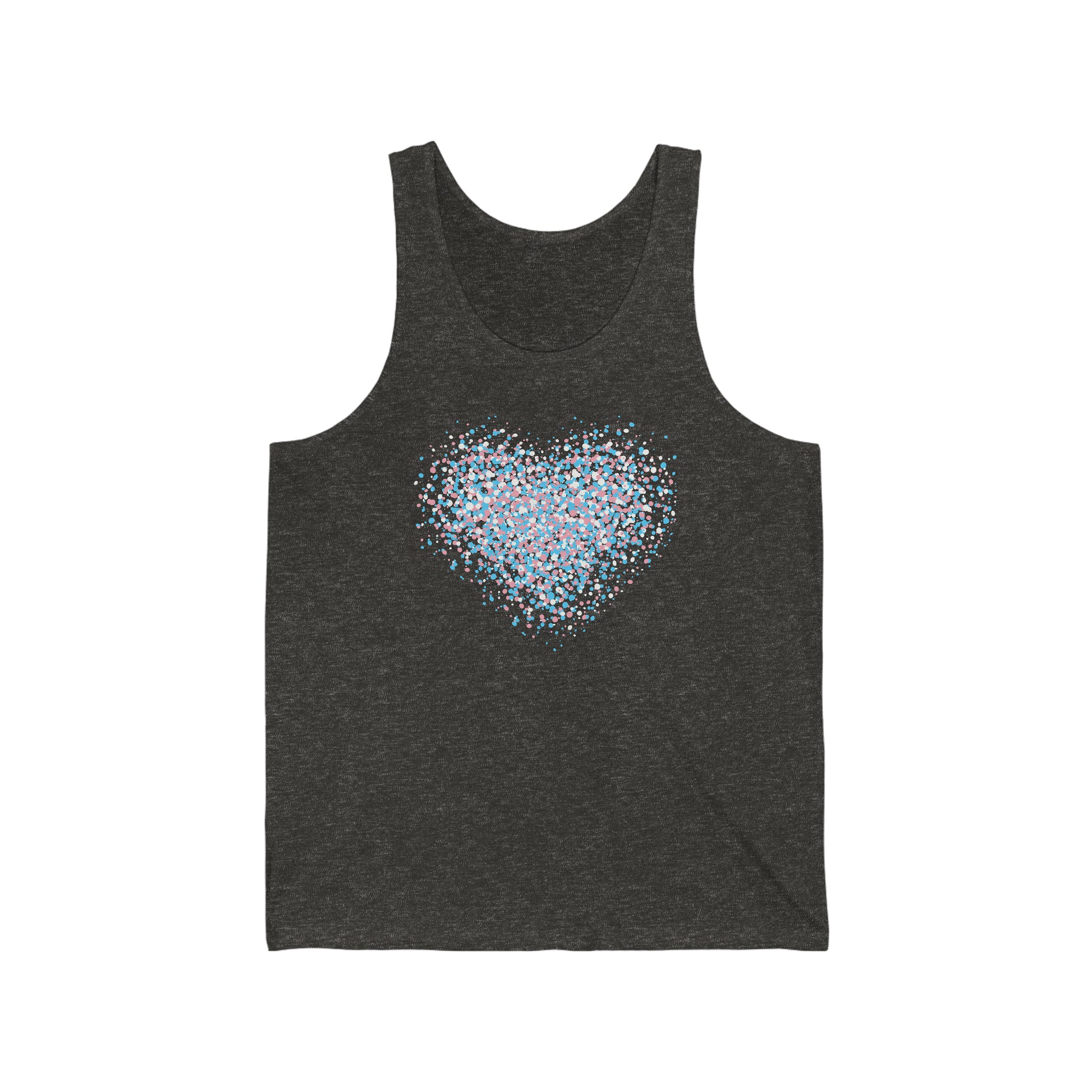 Unisex Trans Graffiti Heart Tank Top - The Inclusive Collective