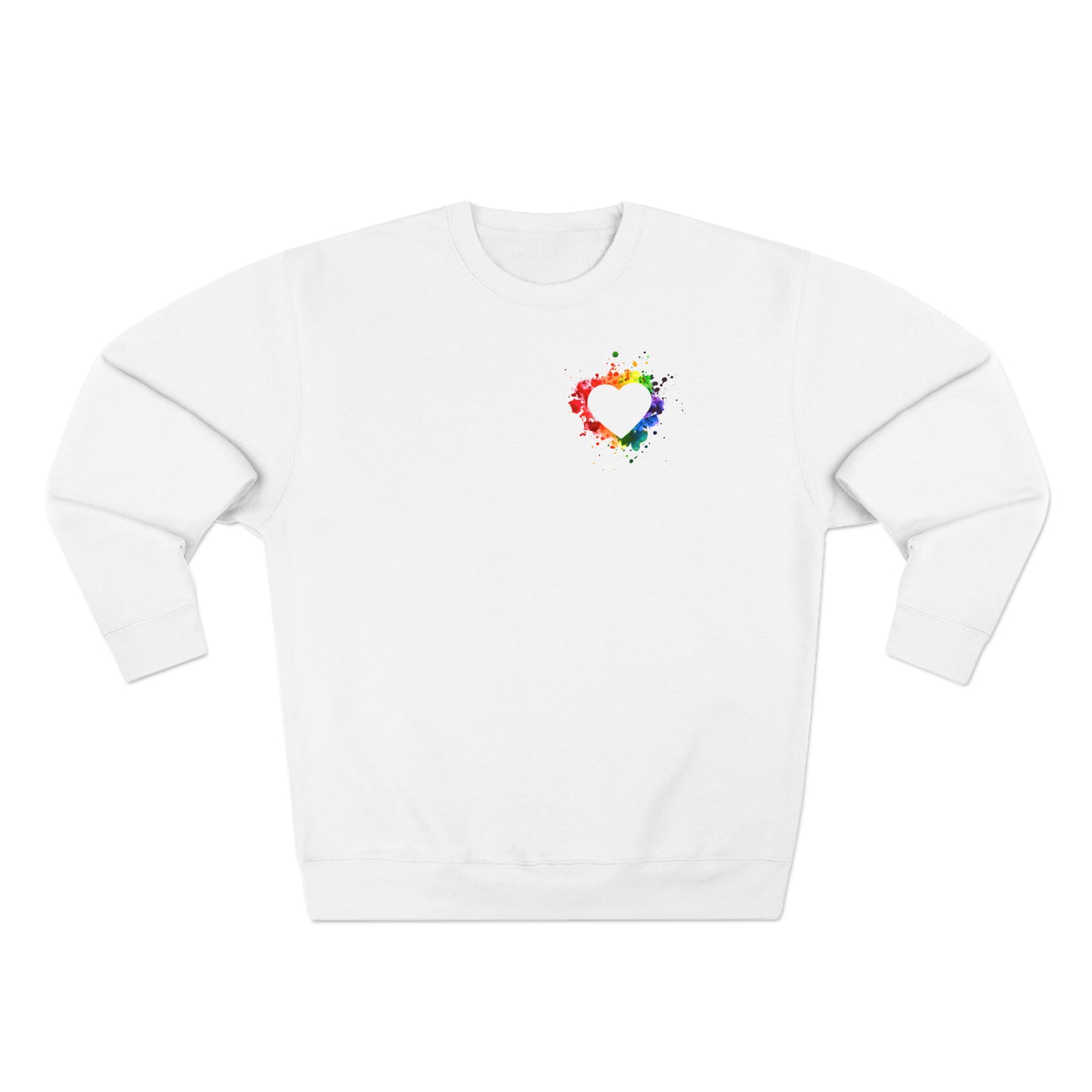 Simple Watercolor Heart Sweatshirt - The Inclusive Collective