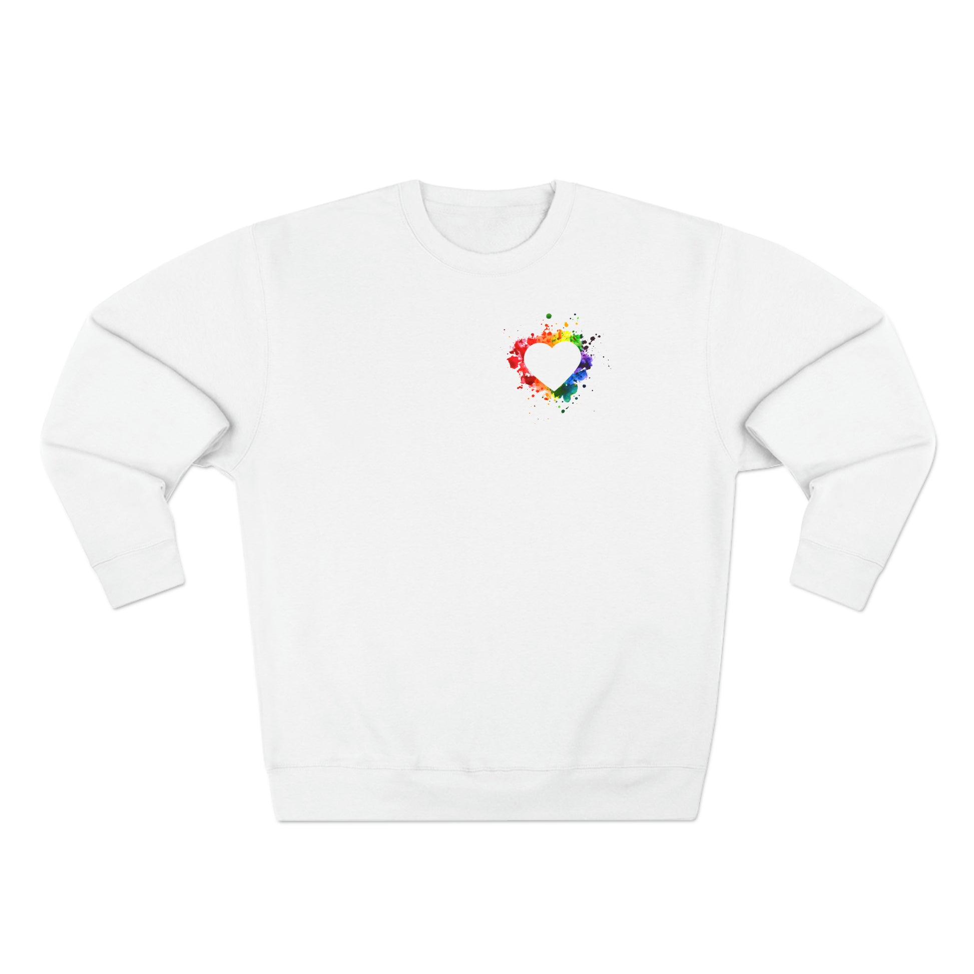 Simple Watercolor Heart Sweatshirt - The Inclusive Collective