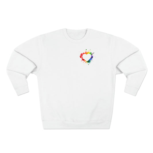 Simple Watercolor Heart Sweatshirt - The Inclusive Collective