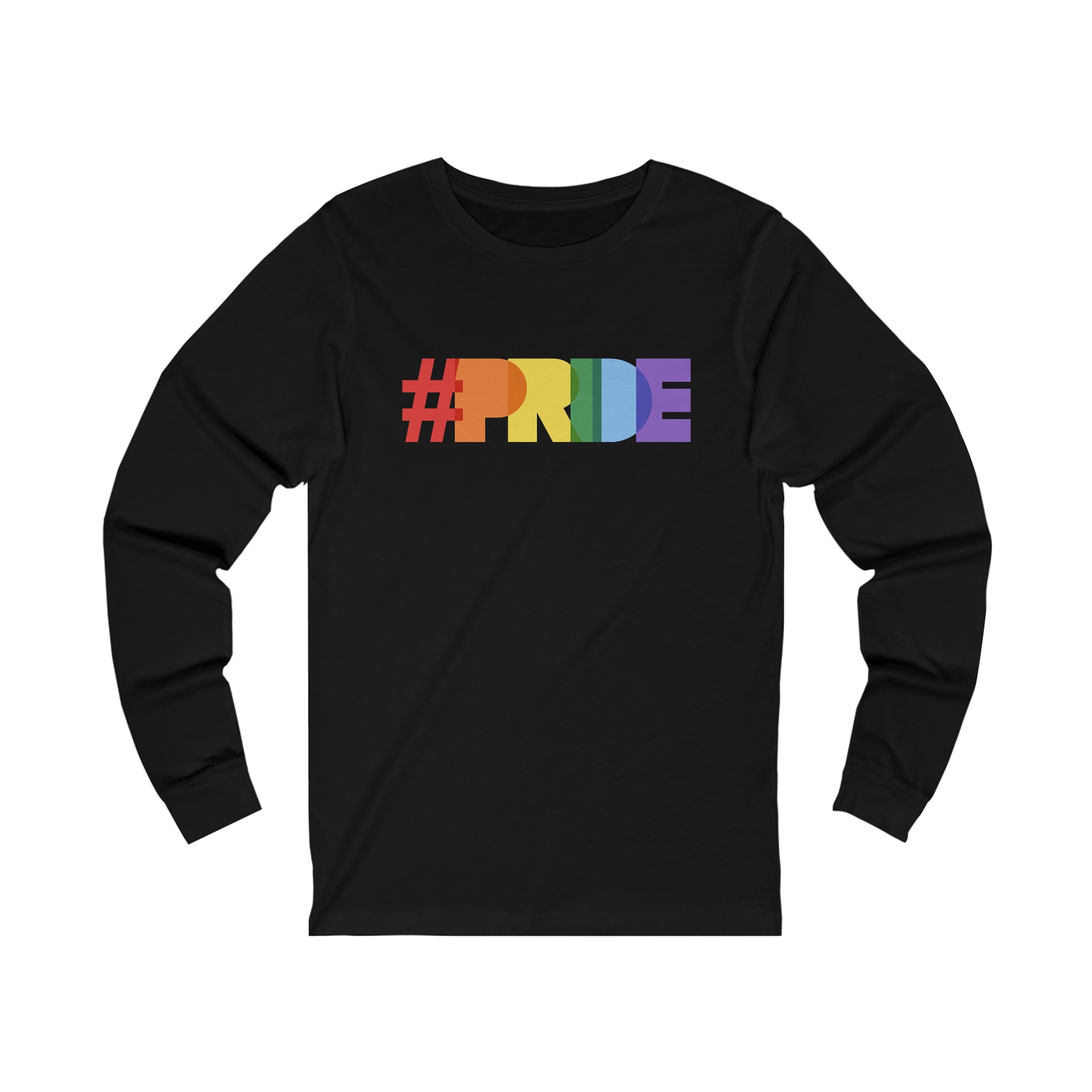 Gay Pride Elliptical Outline Logo Long Sleeve Unisex T-Shirt – PRIDE 7