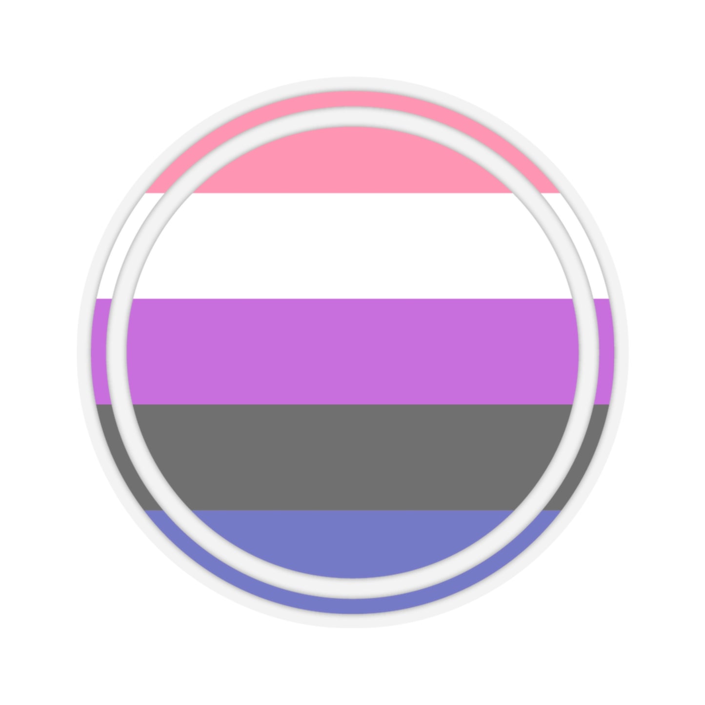 Genderfluid Pride Sticker - The Inclusive Collective