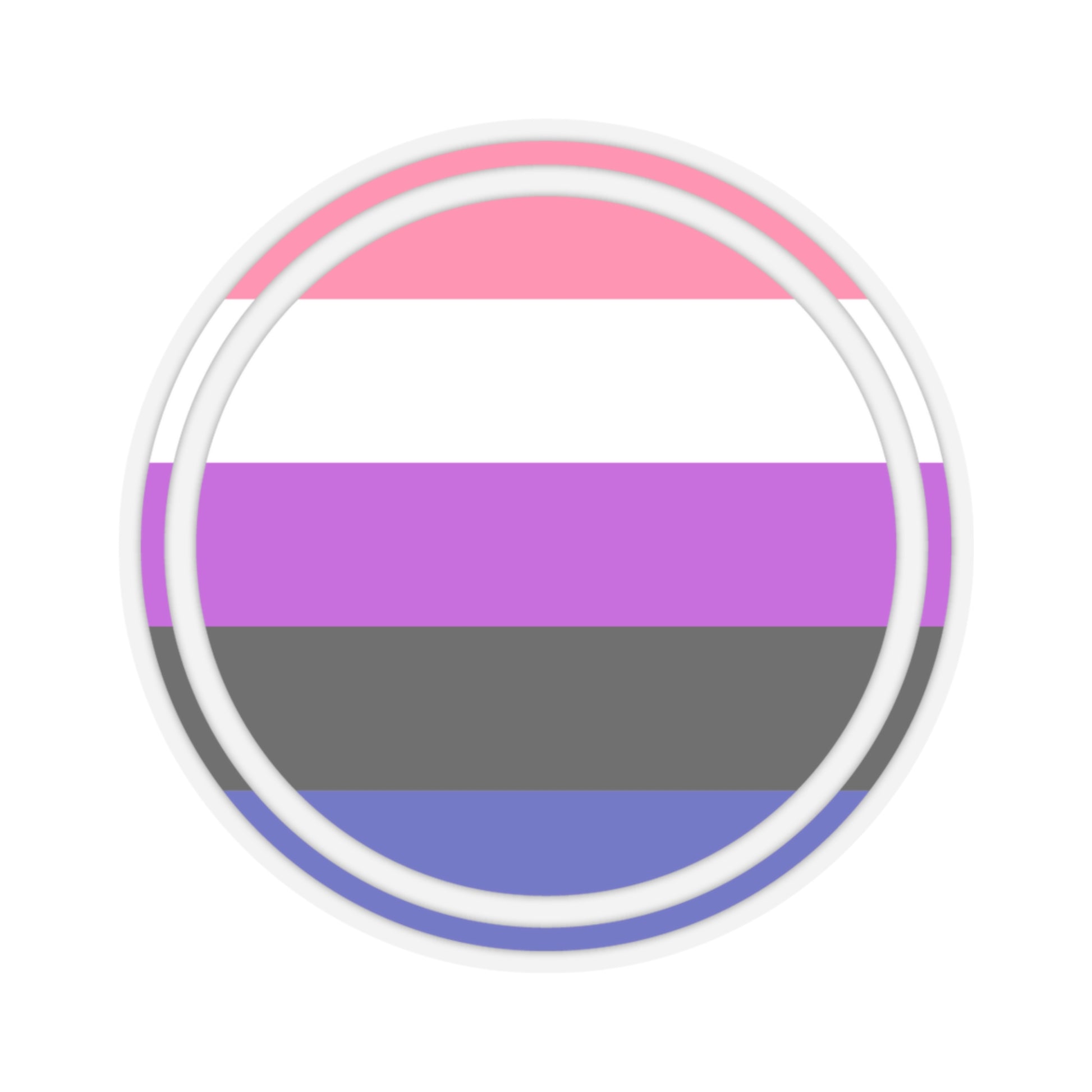 Genderfluid Pride Sticker - The Inclusive Collective