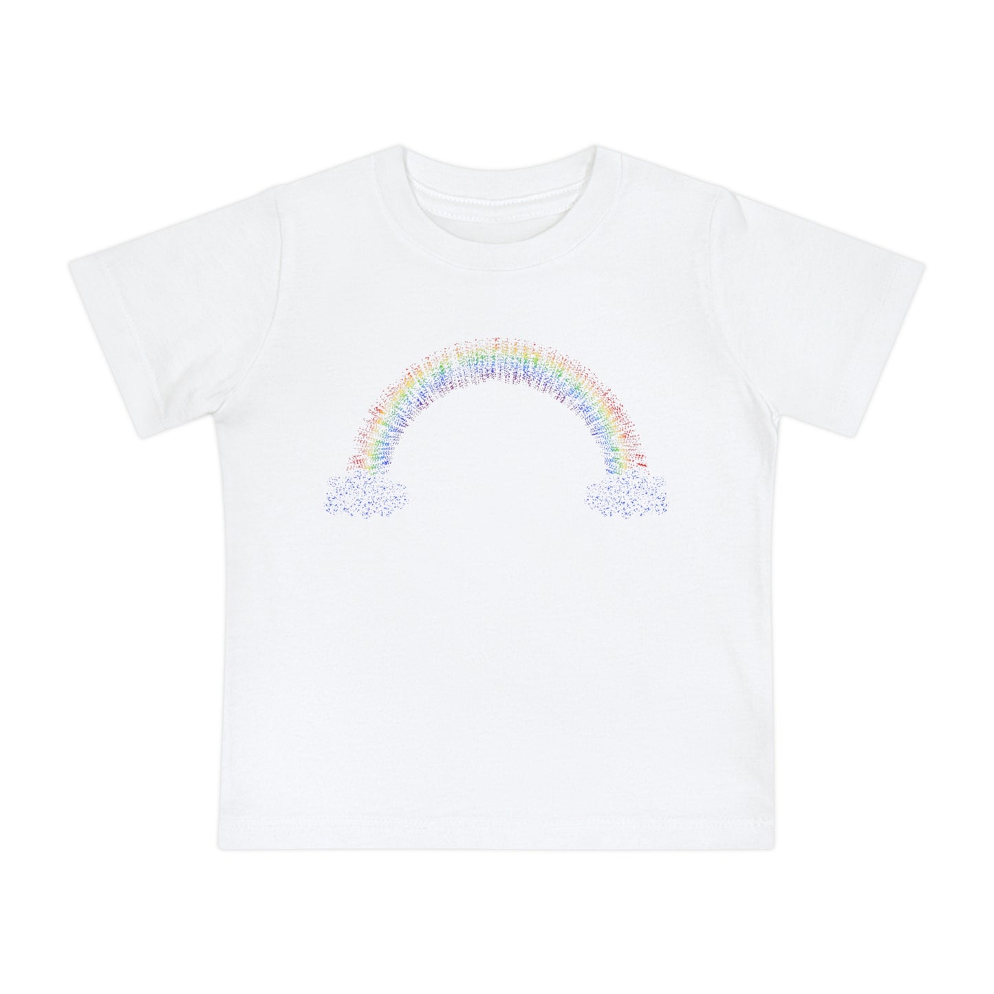 Baby Rainbow with Clouds Short Sleeve T-Shirt