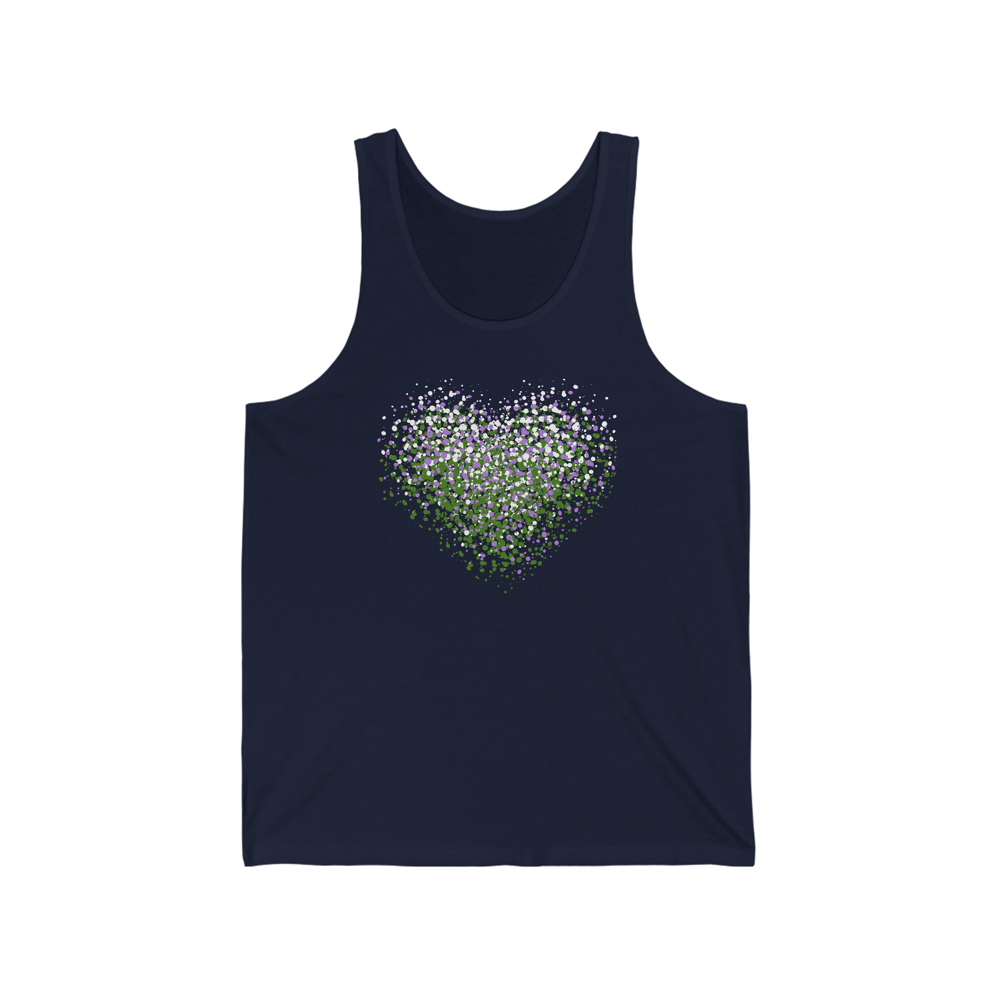 Unisex Genderqueer Graffiti Heart Tank Top - The Inclusive Collective