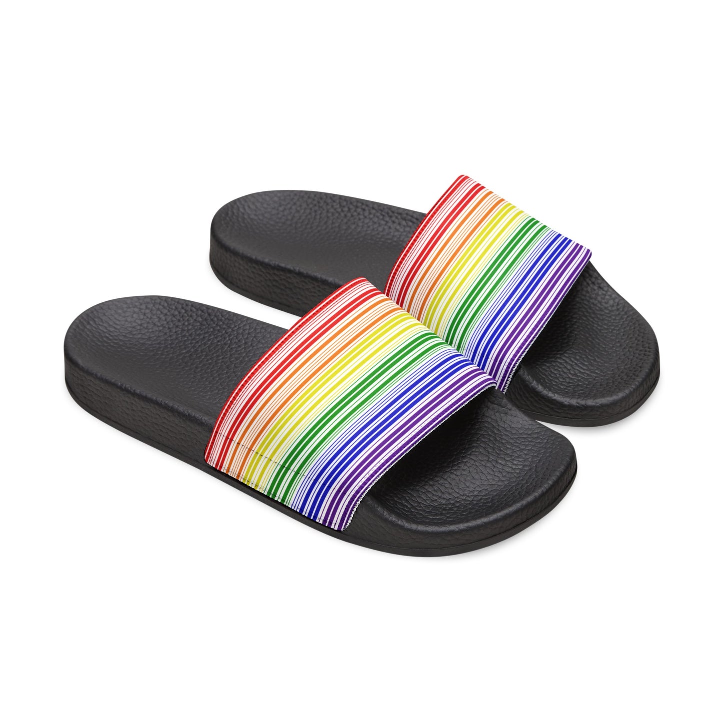 Youth Rainbow Barcode Slide Sandals