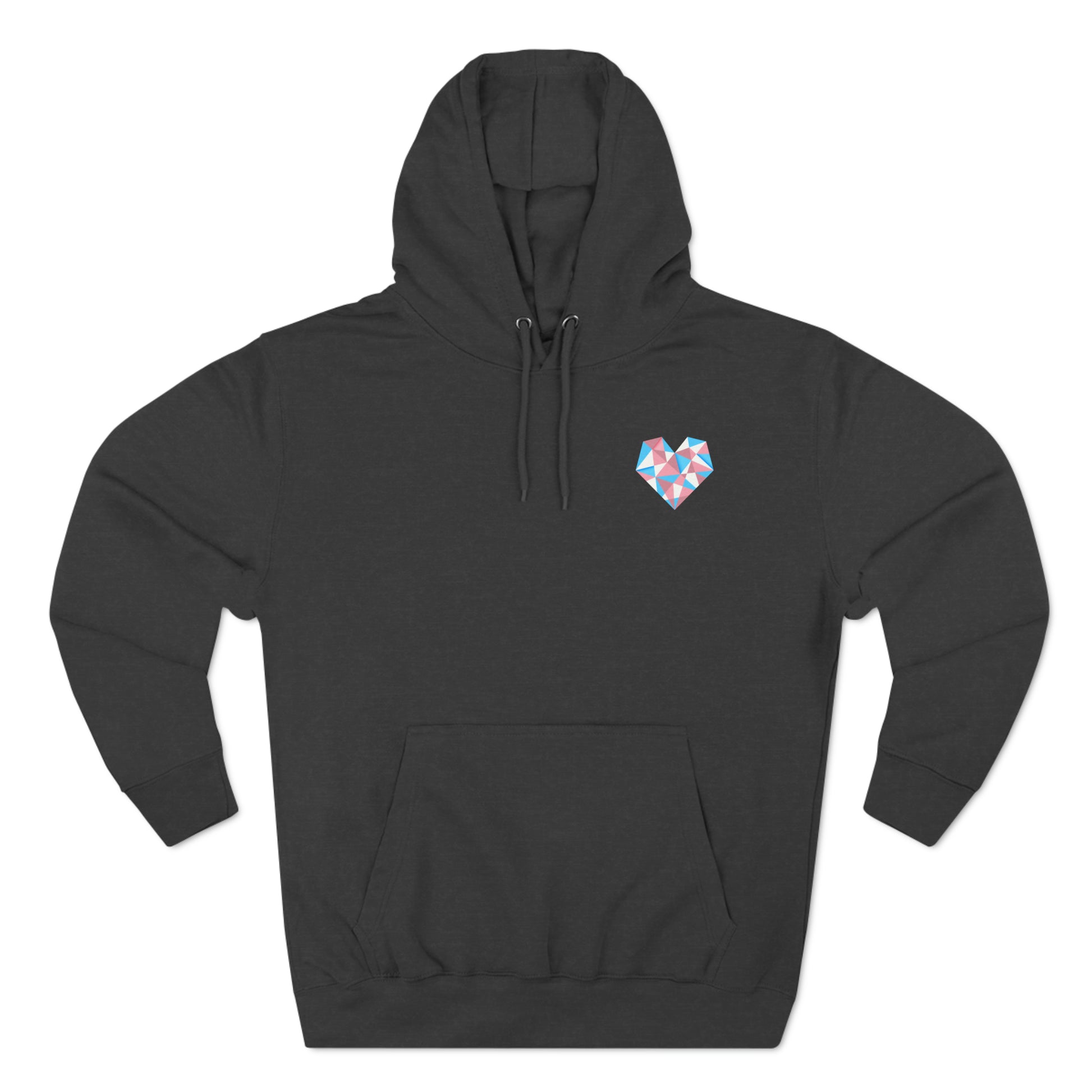 Geometric Trans Heart Hoodie - The Inclusive Collective