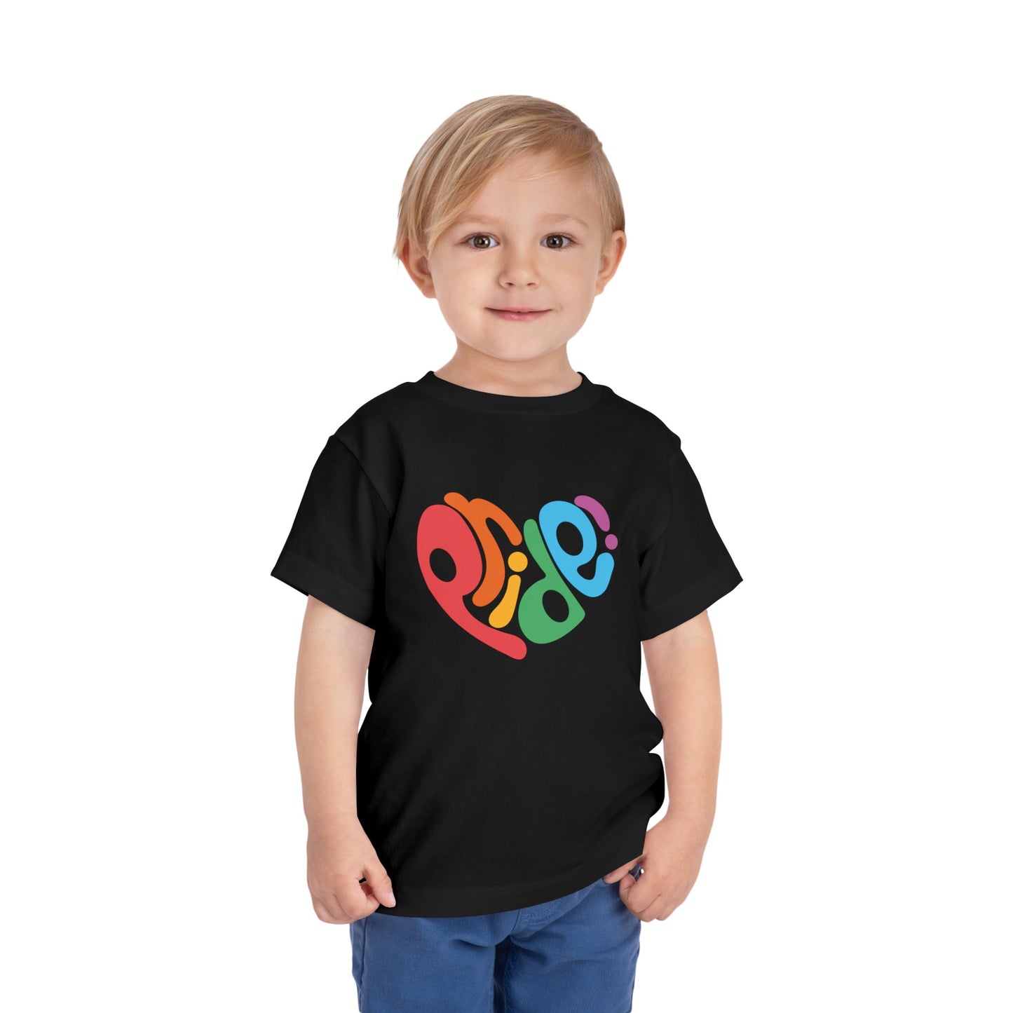 Toddler Short Sleeve Pride! Heart Tee