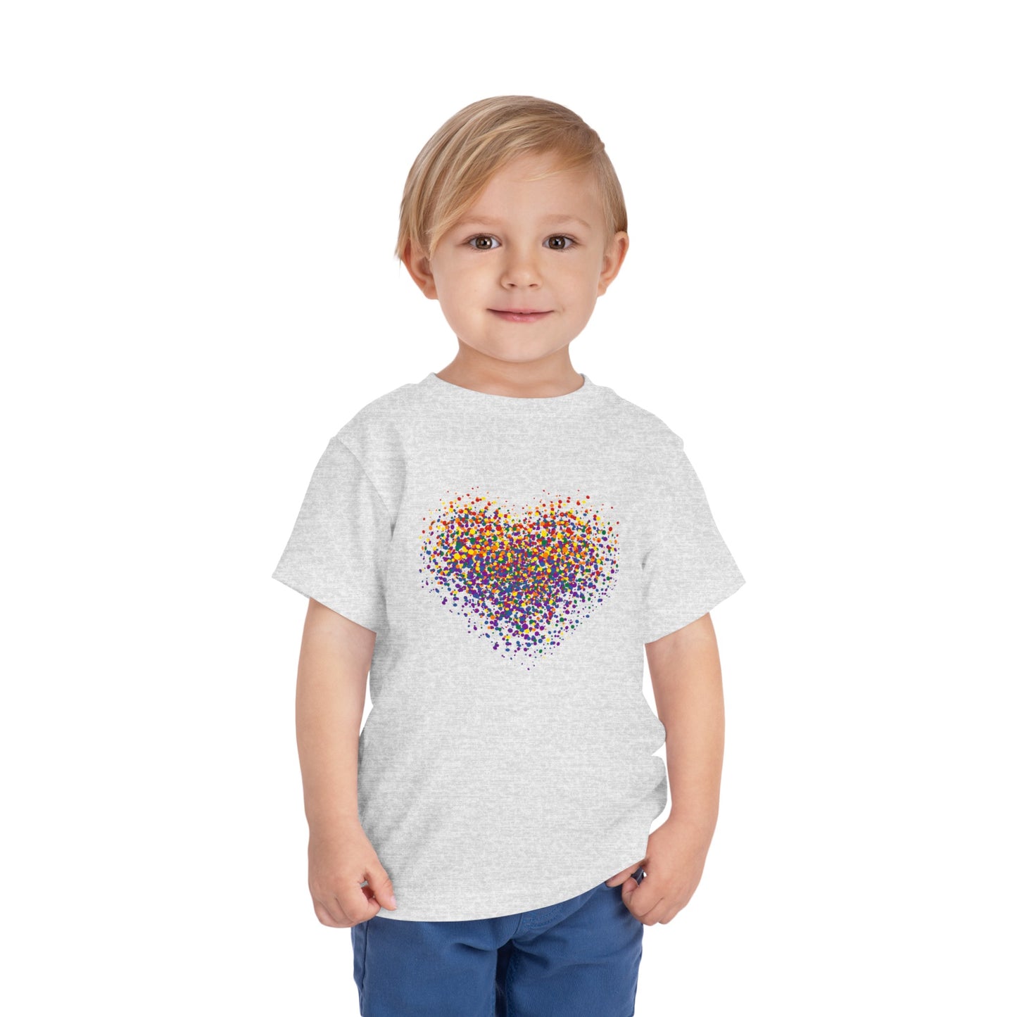 Toddler Short Sleeve Graffiti Heart Tee