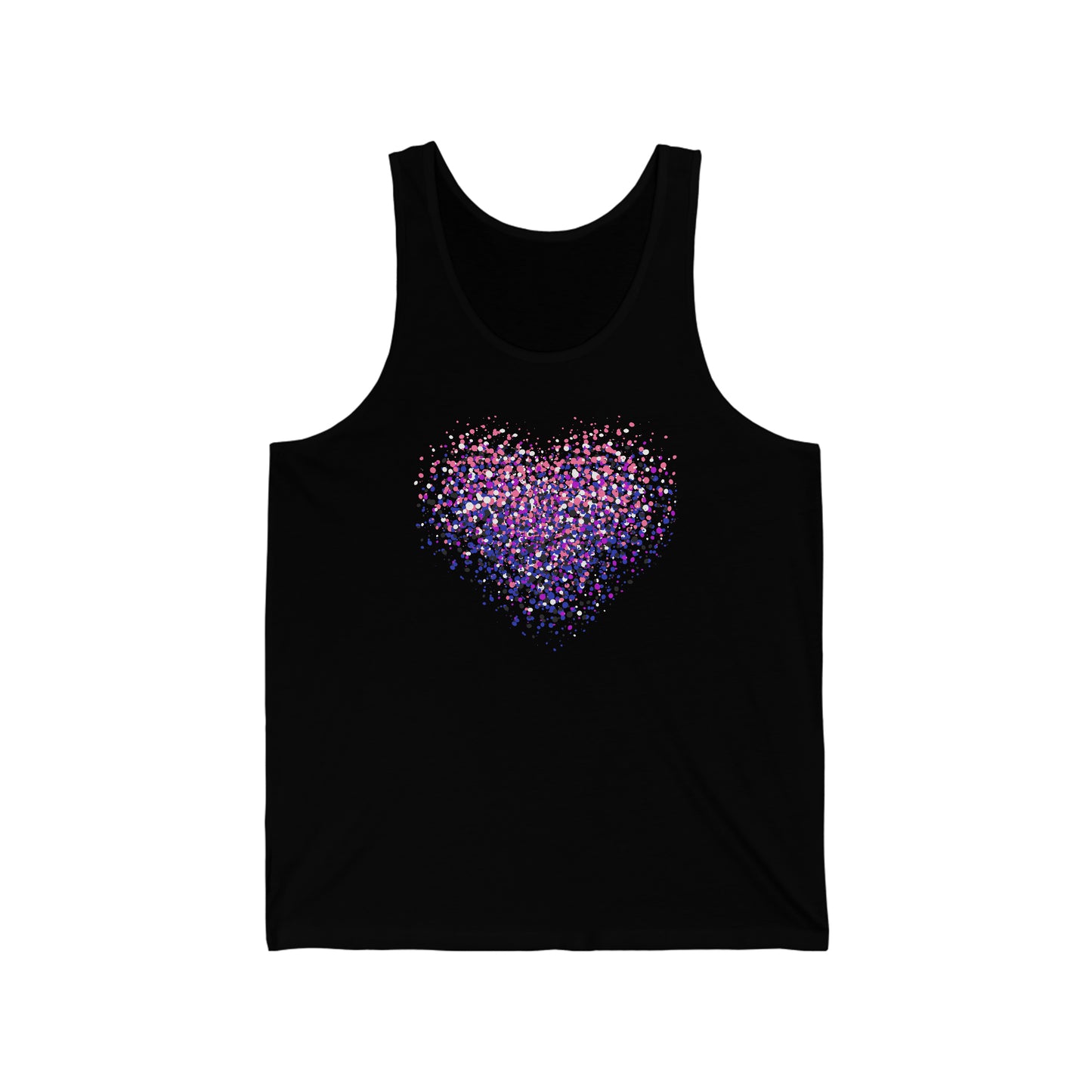 Unisex Genderfluid Graffiti Heart Tank Top - The Inclusive Collective