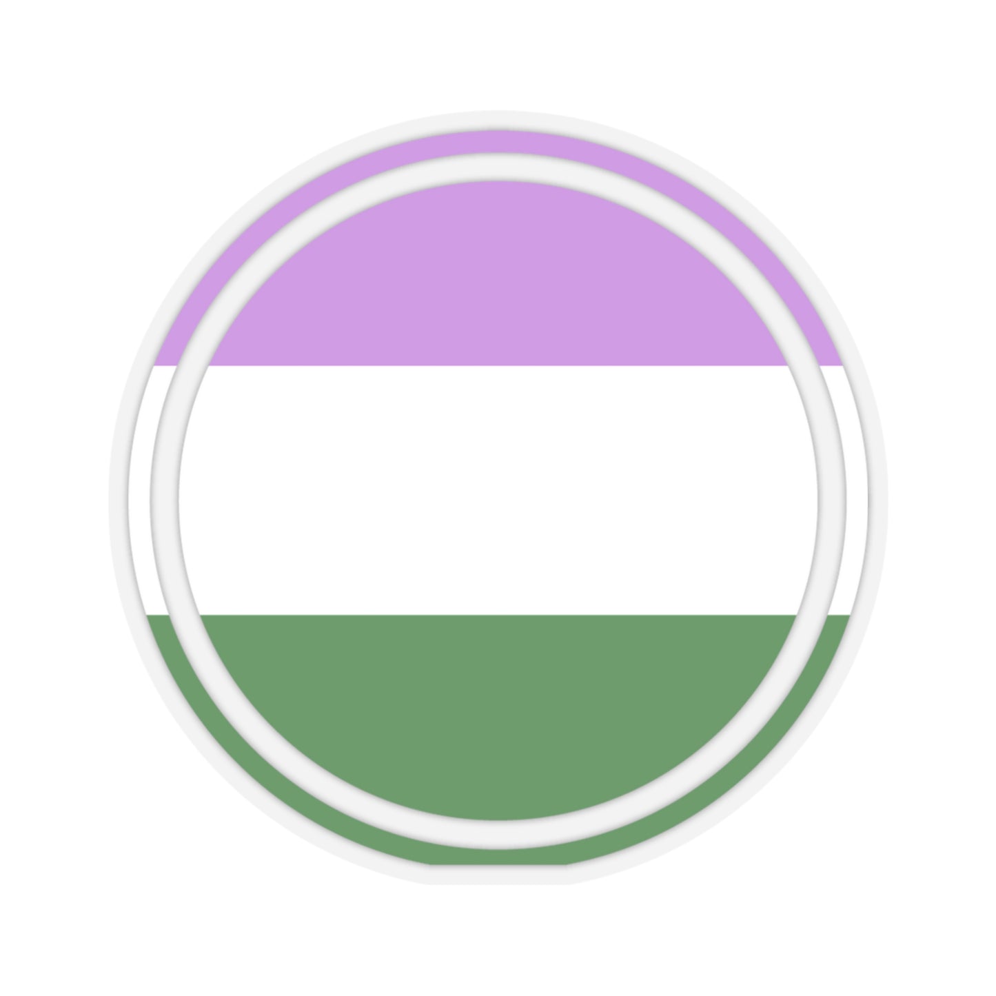 Genderqueer Pride Sticker - The Inclusive Collective