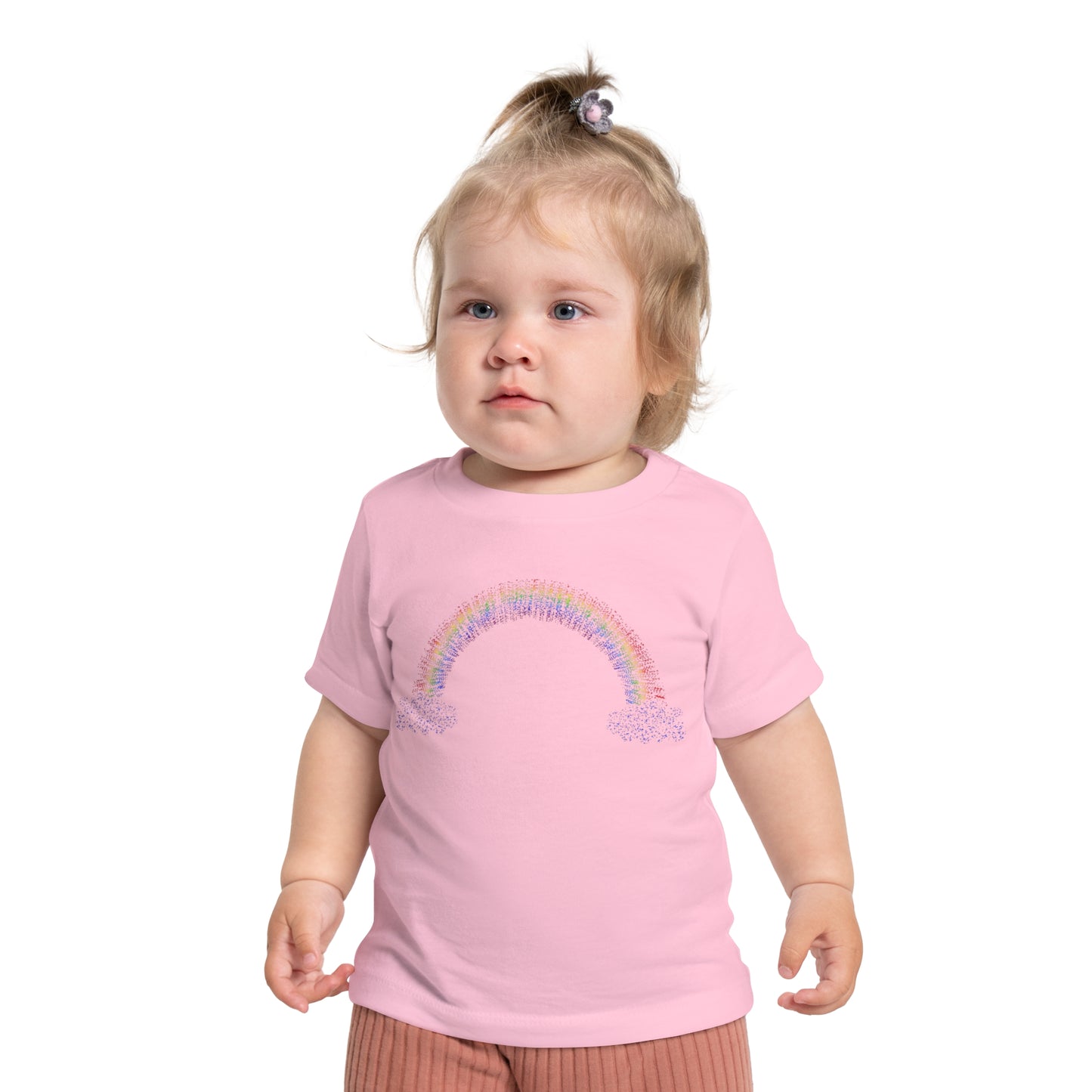 Baby Rainbow with Clouds Short Sleeve T-Shirt