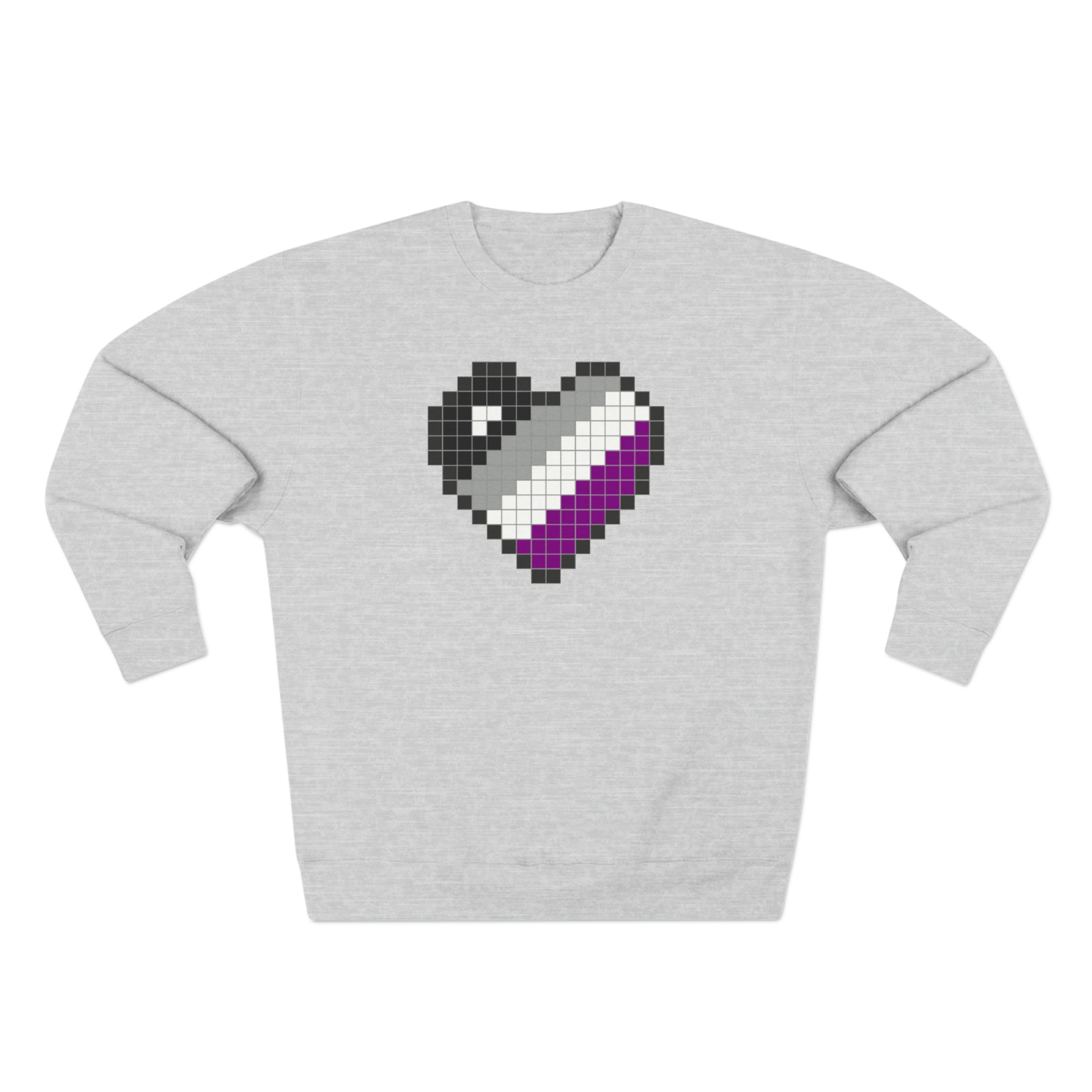 8 Bit Ace Heart Crewneck Sweatshirt - The Inclusive Collective