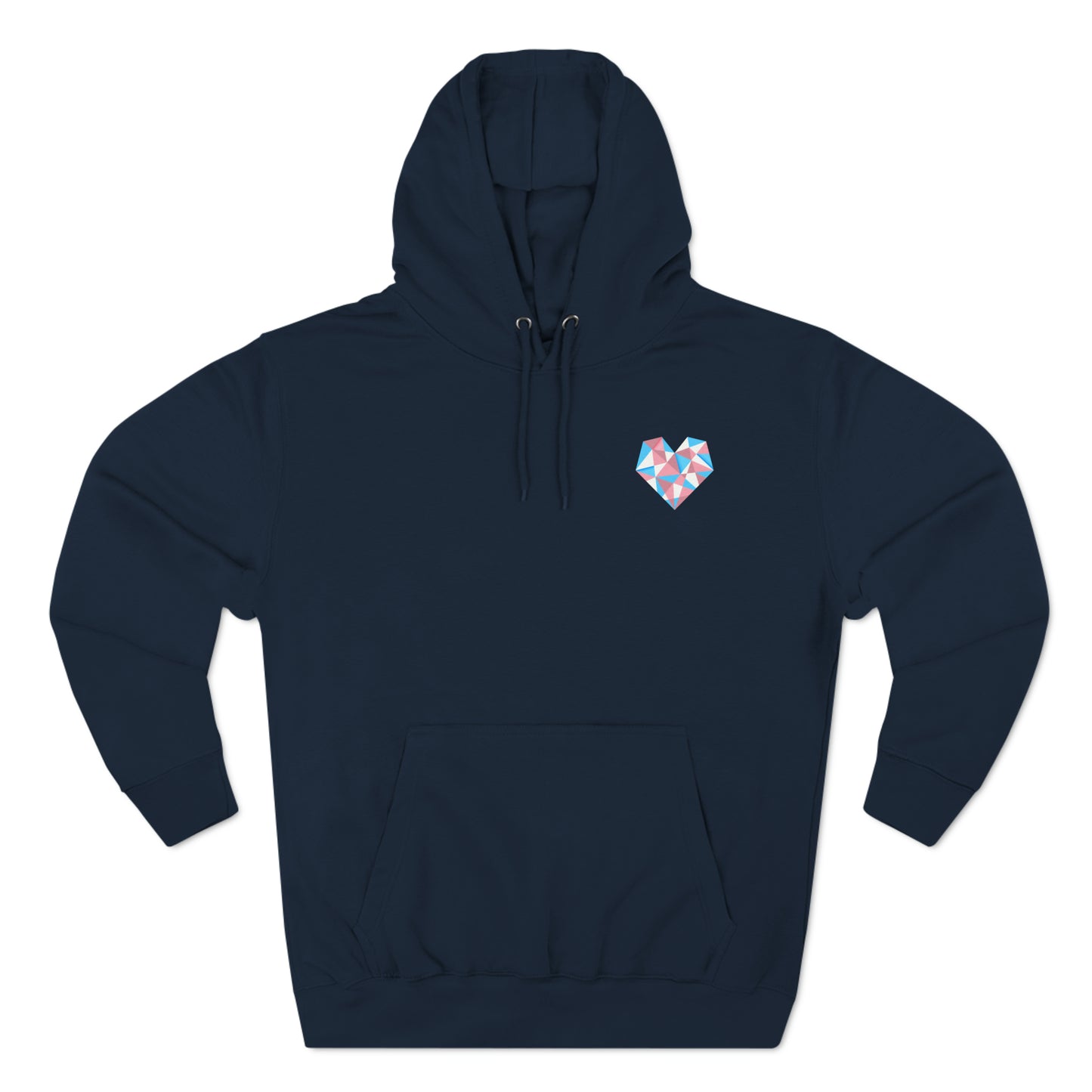 Geometric Trans Heart Hoodie - The Inclusive Collective