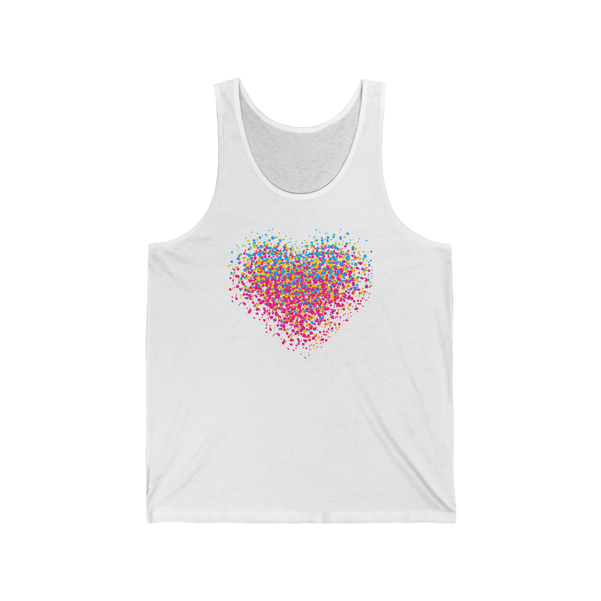 Unisex Pan Graffiti Heart Tank Top - The Inclusive Collective