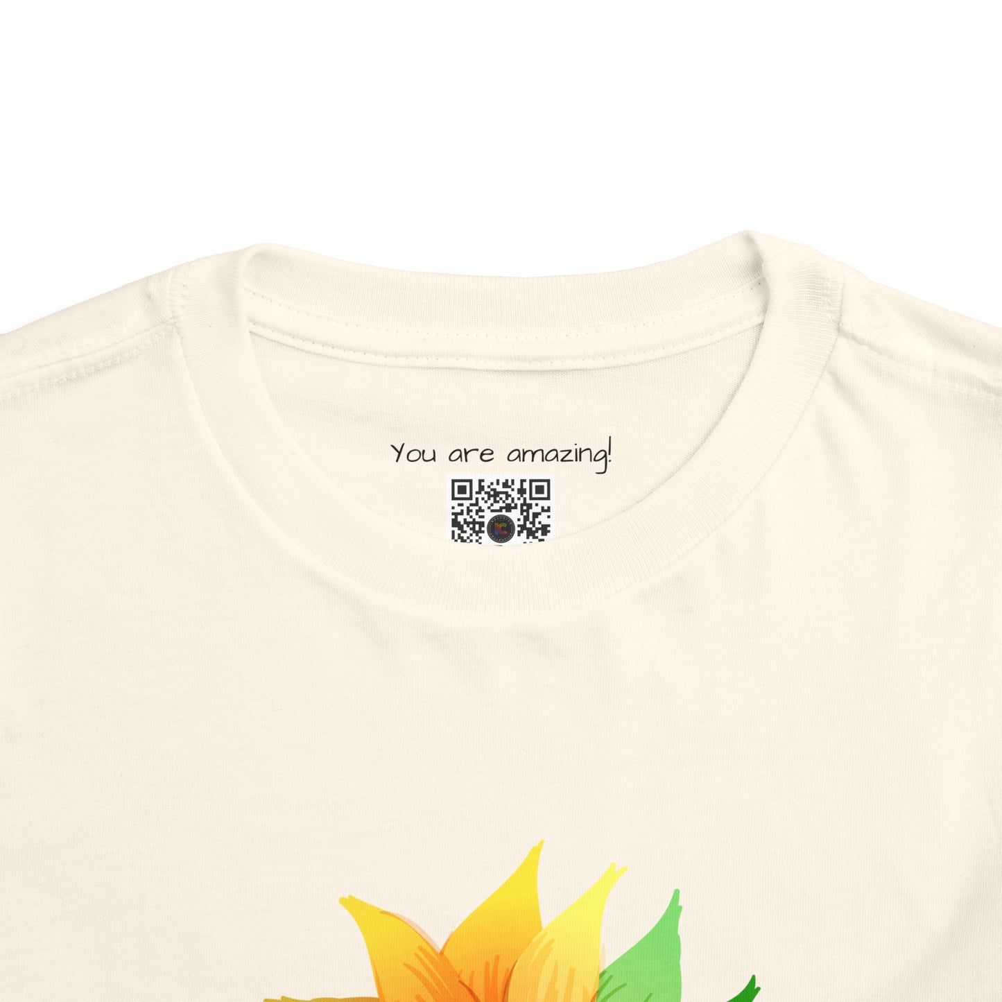 Toddler Short Sleeve Rainbow Flower Tee