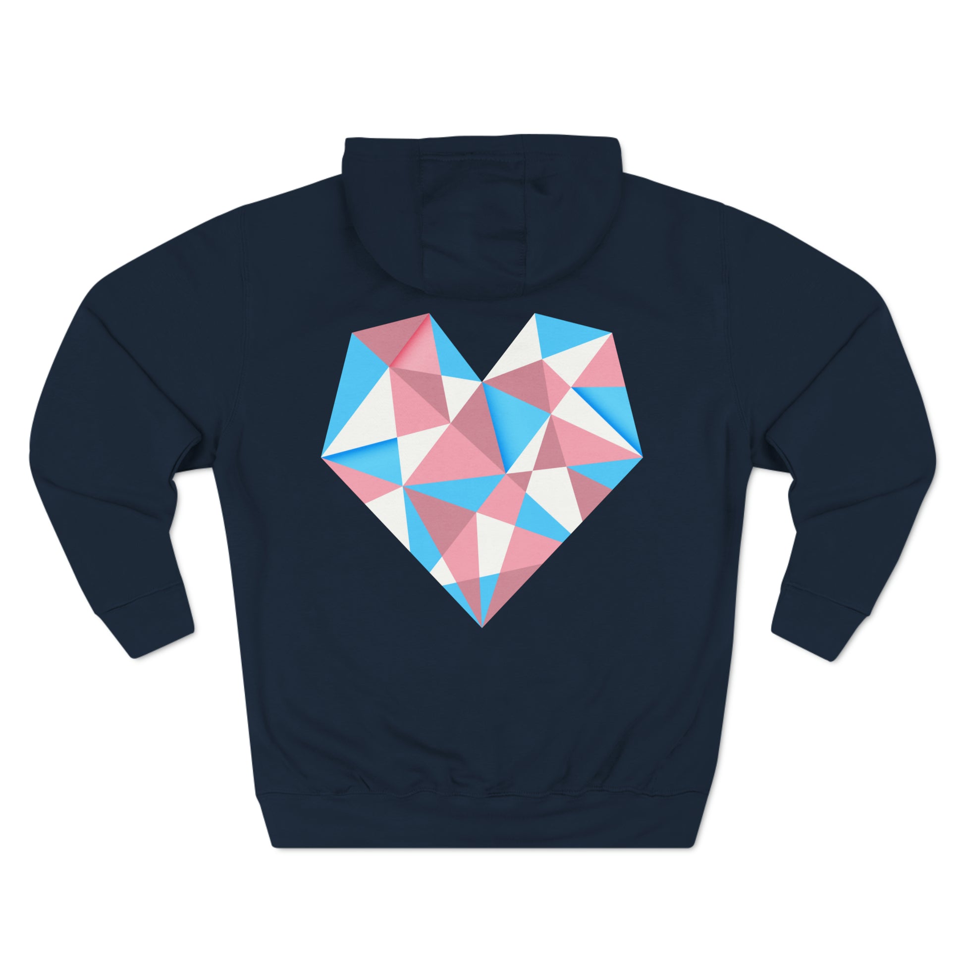 Geometric Trans Heart Hoodie - The Inclusive Collective