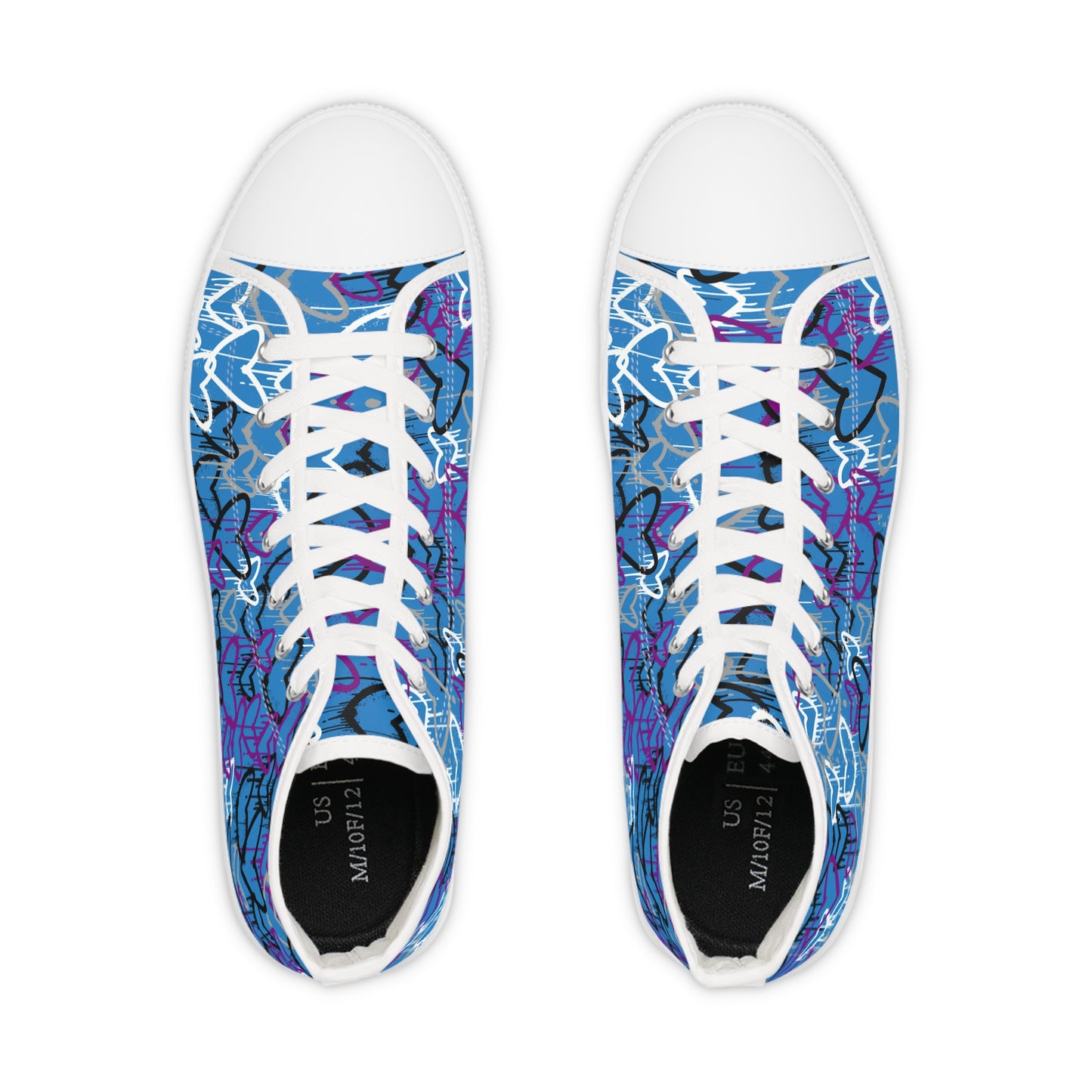 Ace Graffiti Hearts High Top Sneakers - The Inclusive Collective