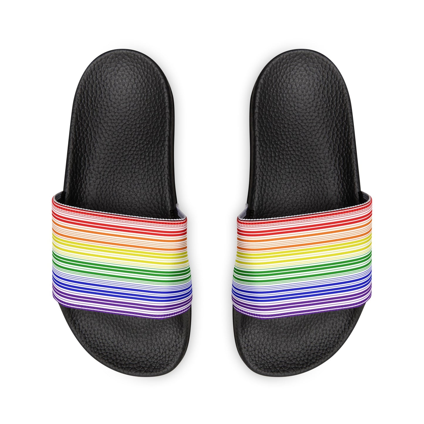 Youth Rainbow Barcode Slide Sandals