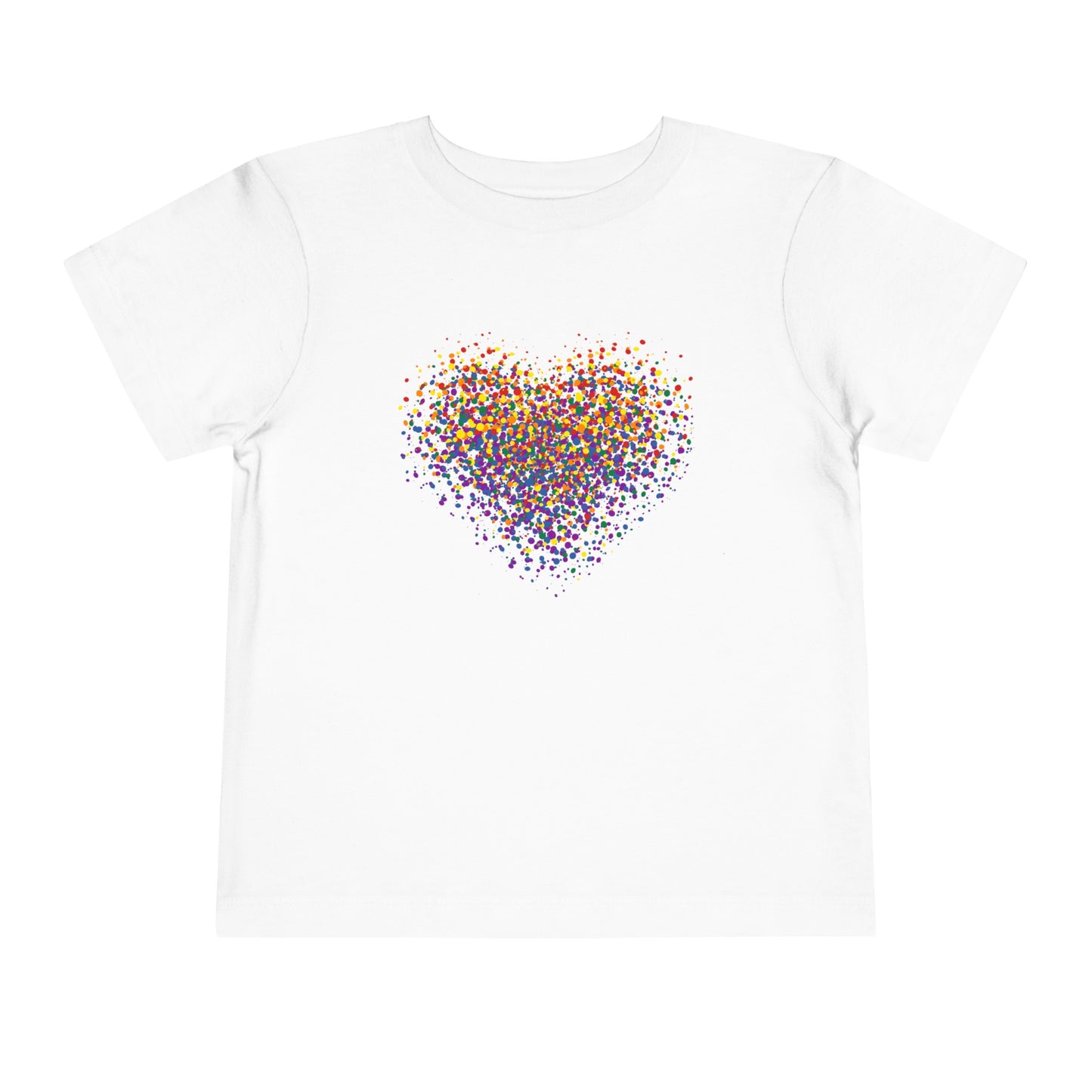 Toddler Short Sleeve Graffiti Heart Tee