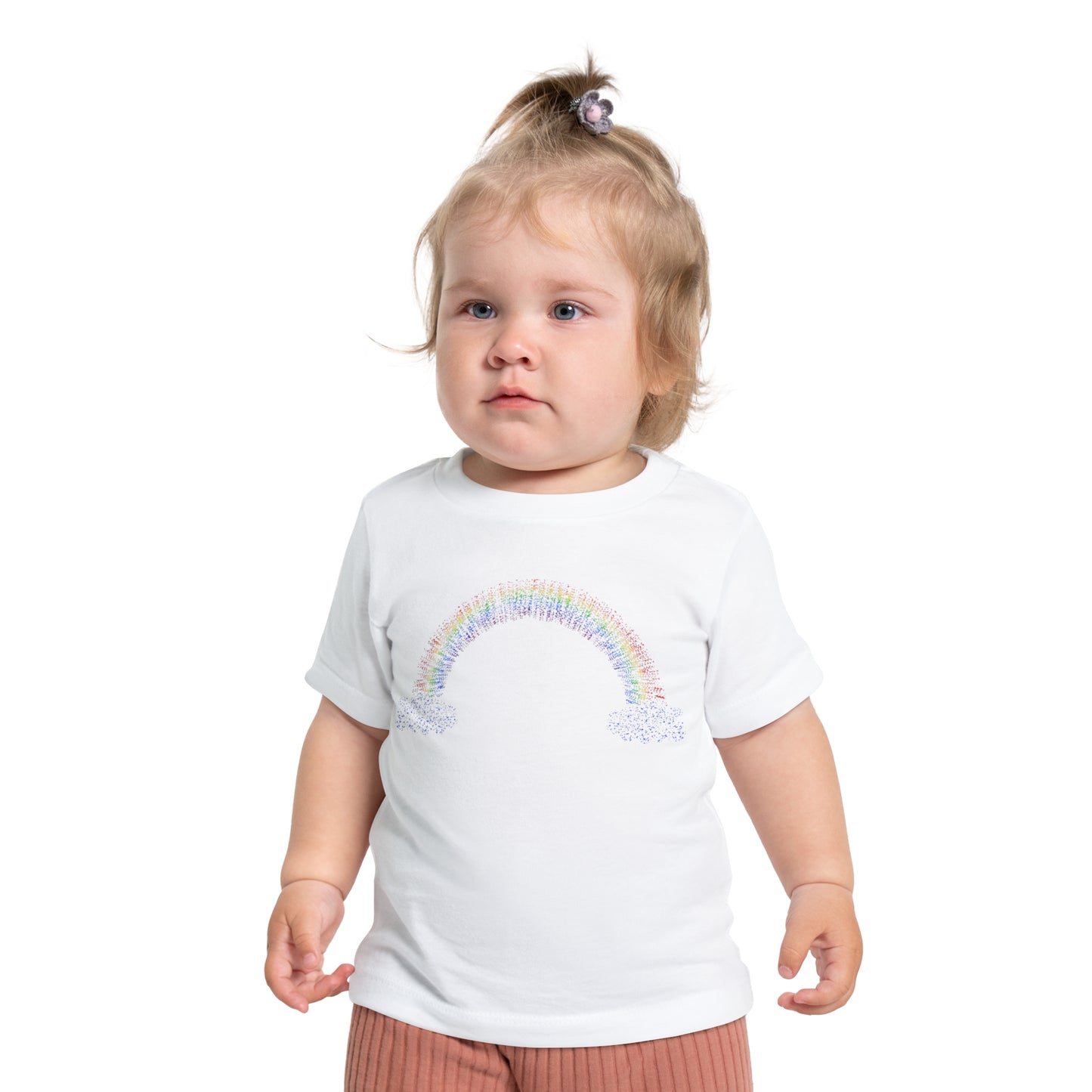 Baby Rainbow with Clouds Short Sleeve T-Shirt