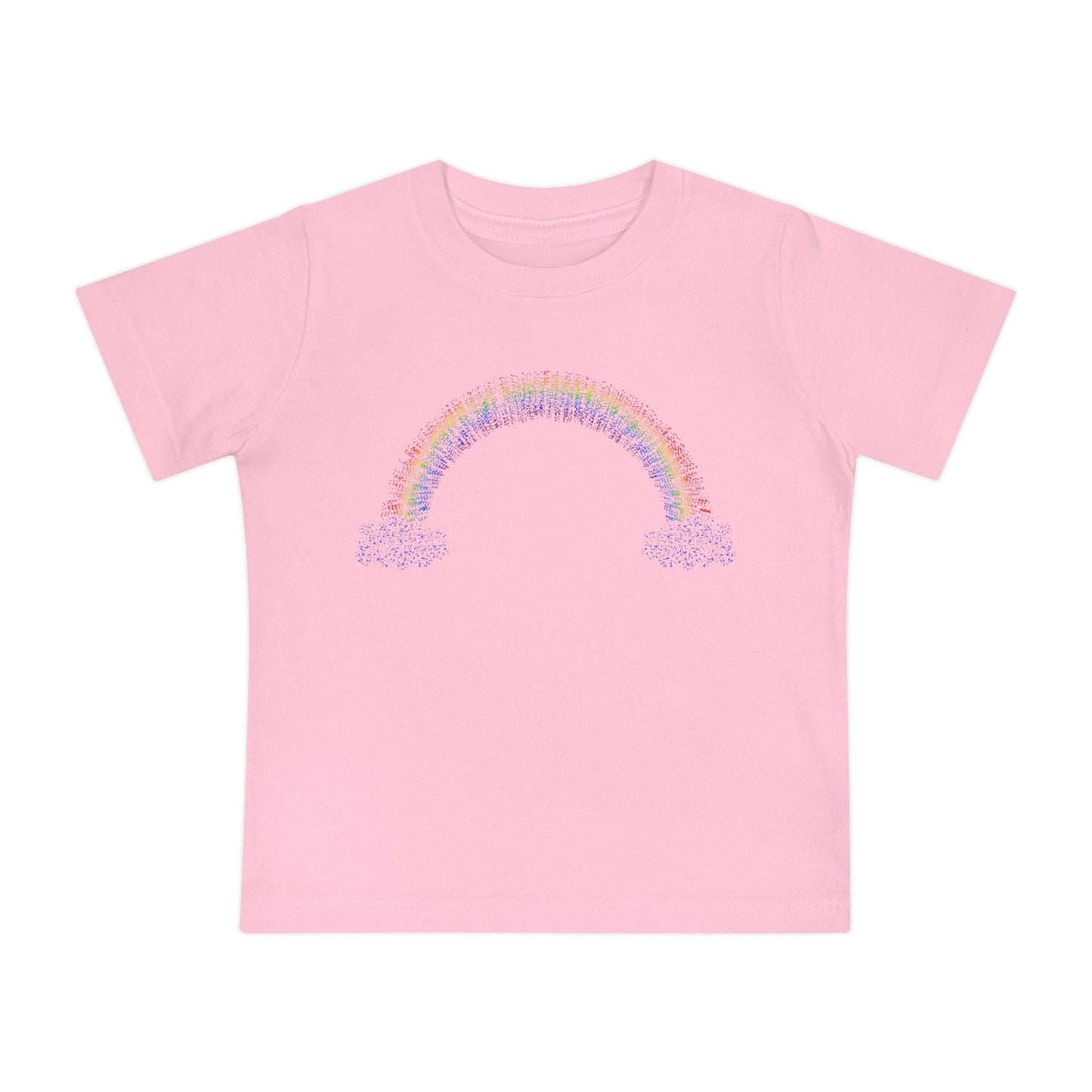 Baby Rainbow with Clouds Short Sleeve T-Shirt